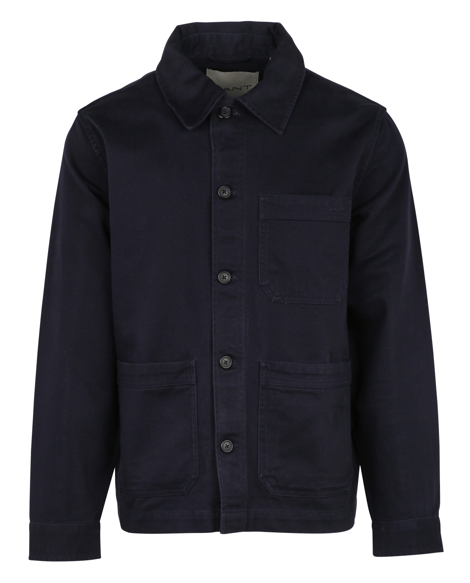 Gerade Baumwolljacke GANT Blau
