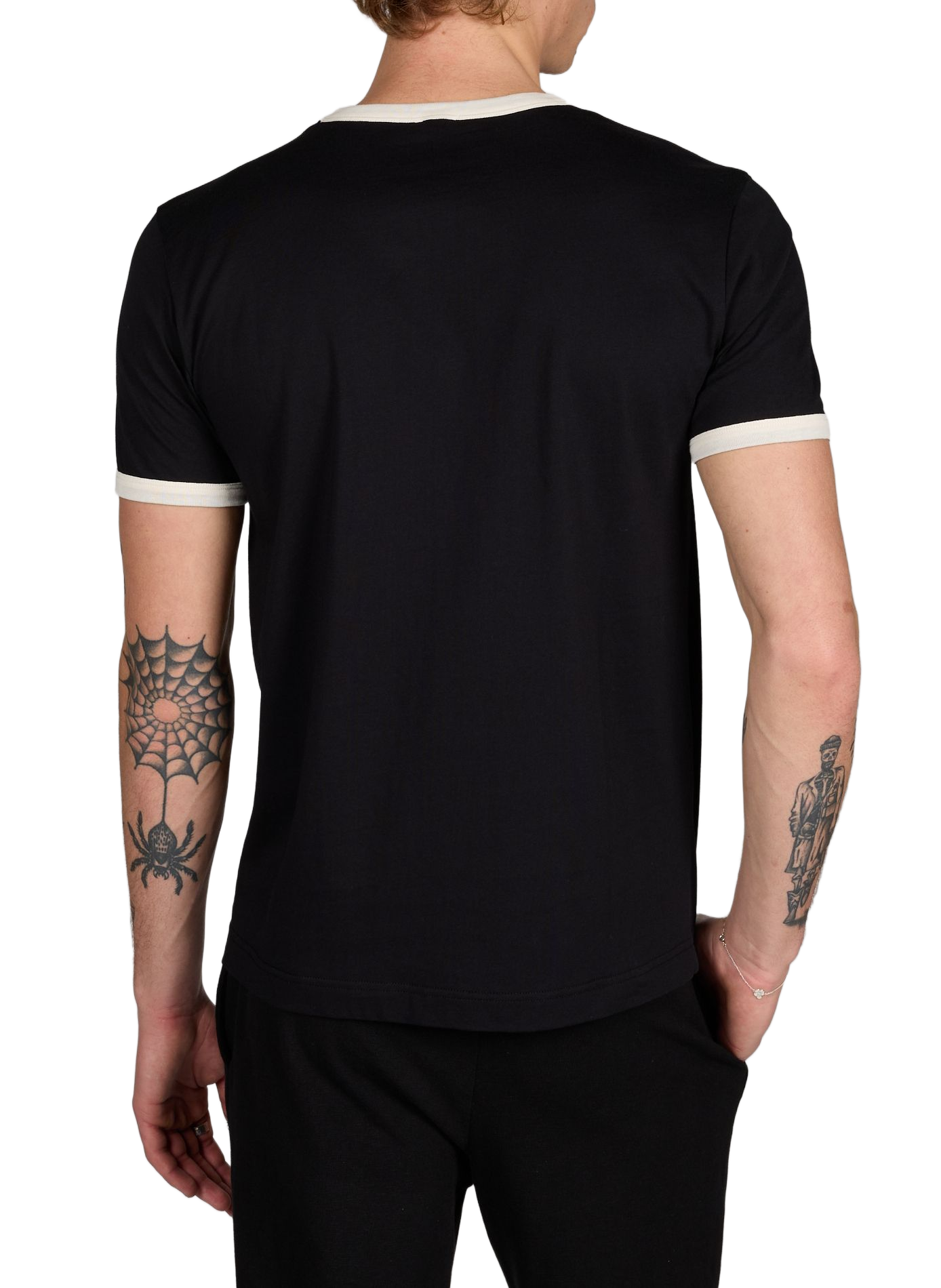 Cotton T-shirt AU PRINTEMPS PARIS Black