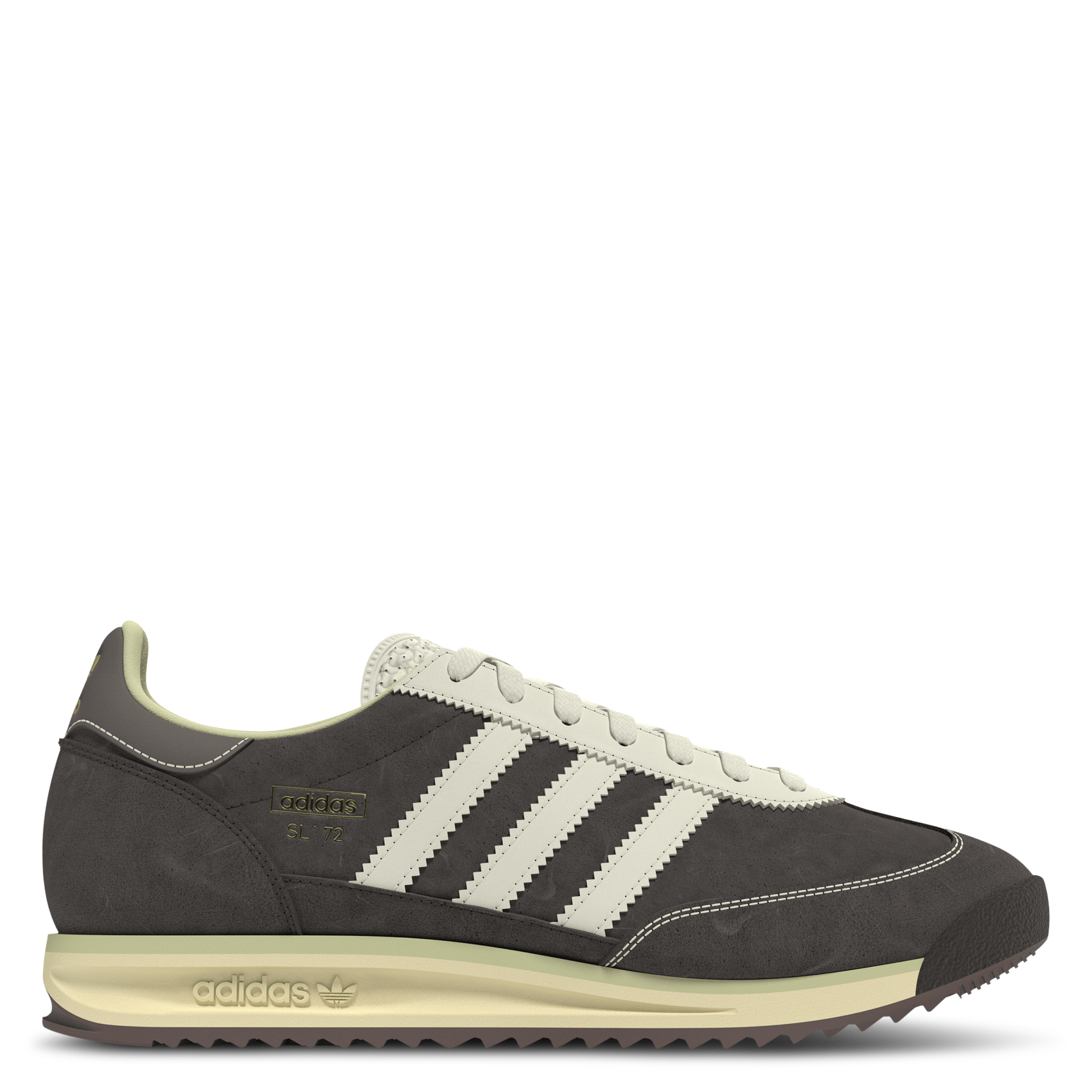 Effen sneakers met veters ADIDAS Bruin