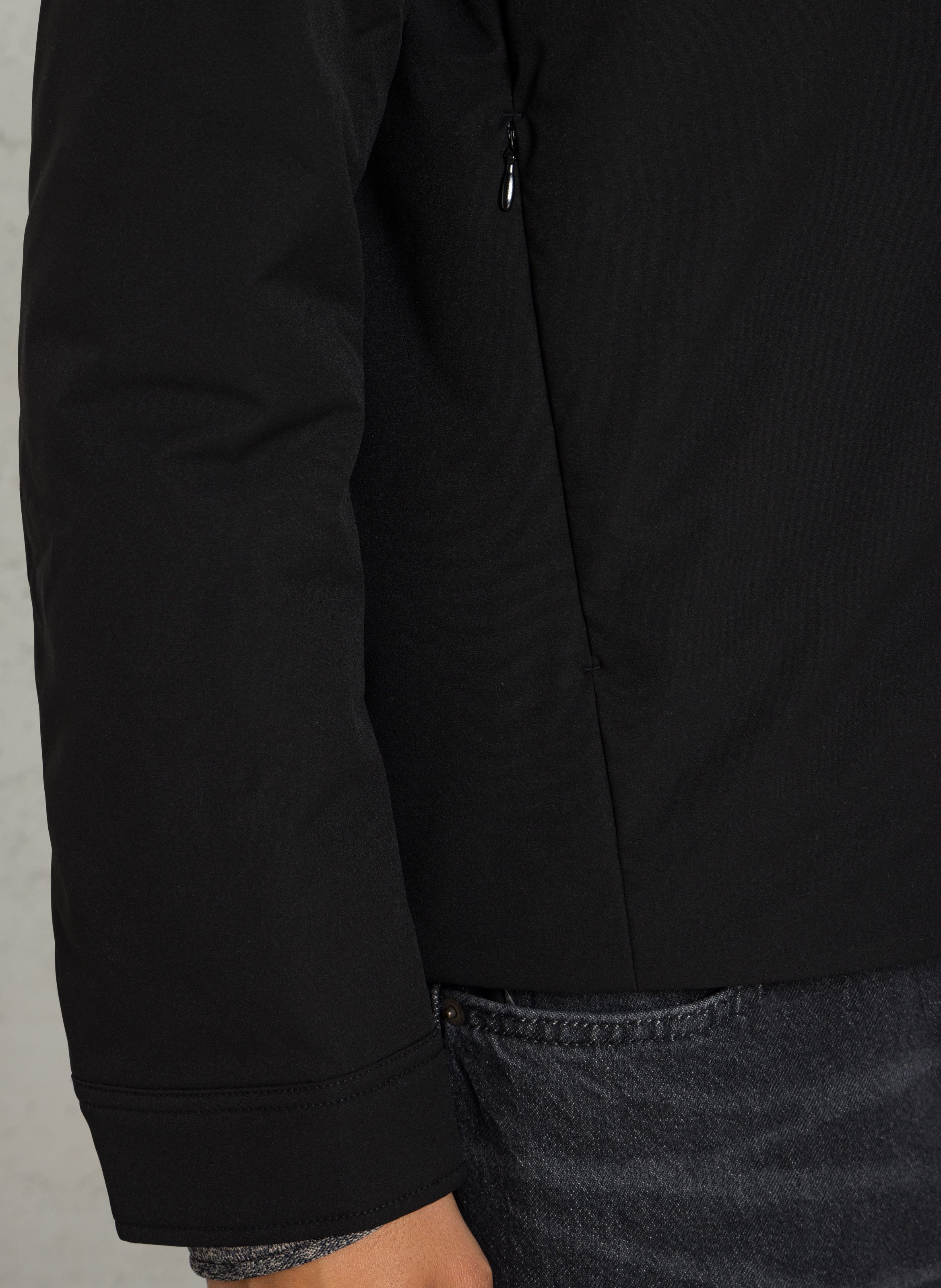 Weite Hemdkragen-Jacke IKKS Schwarz