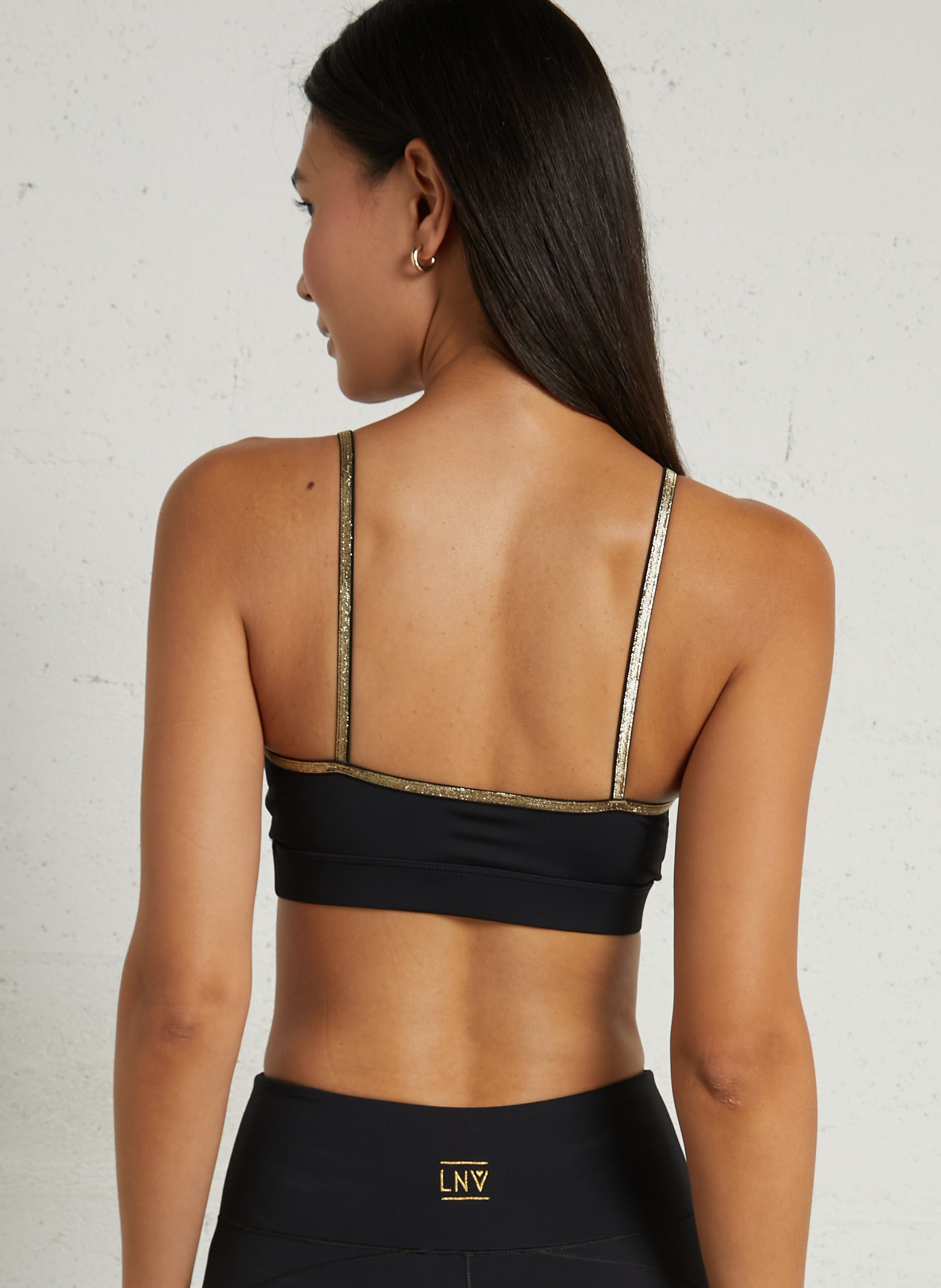 V-neck bralette LA NOUVELLE Black
