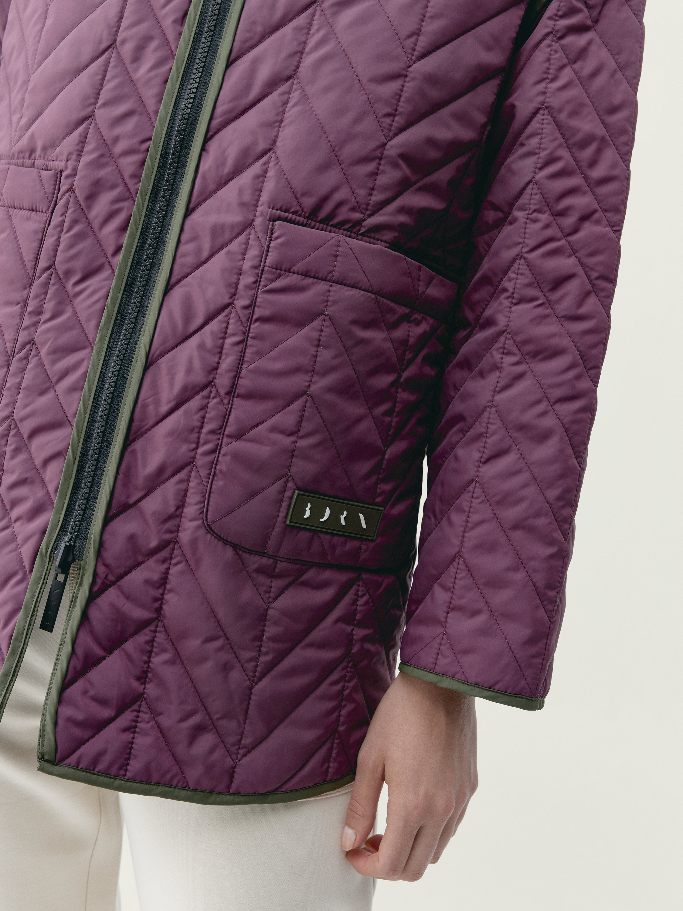Women's reversible hooded sports coat BORN Green