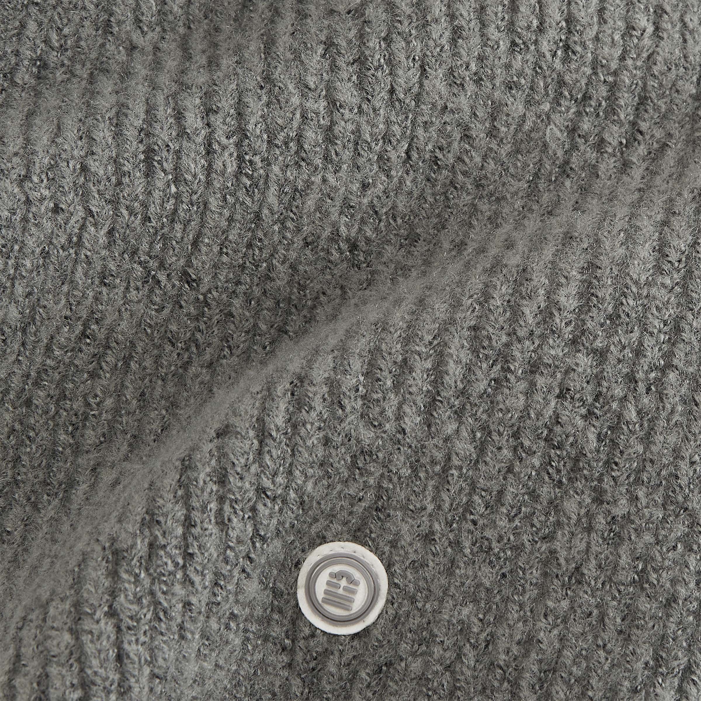 Rib-knit scarf SERGE BLANCO Grey