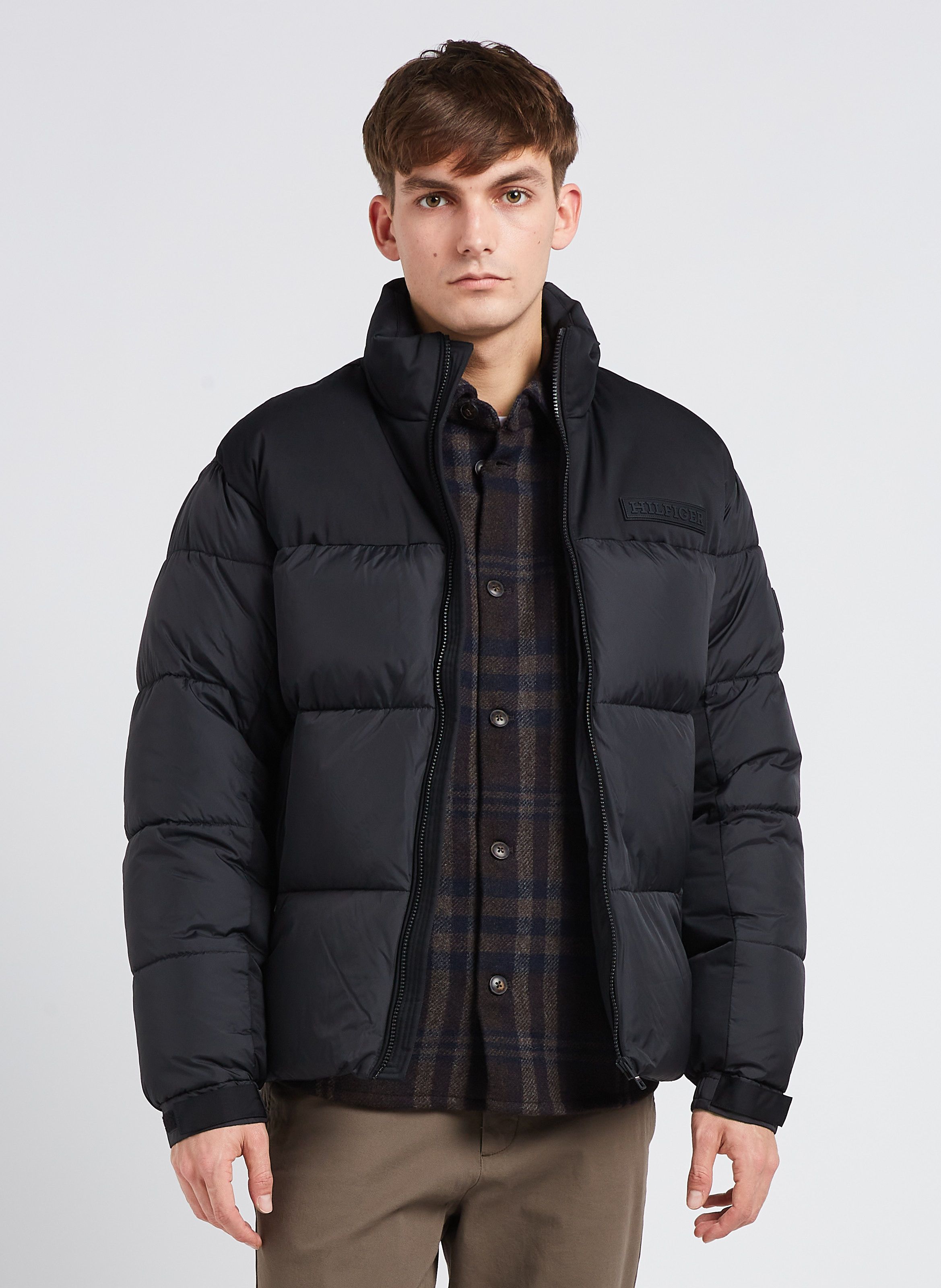 Tommy hilfiger black jacket on sale mens