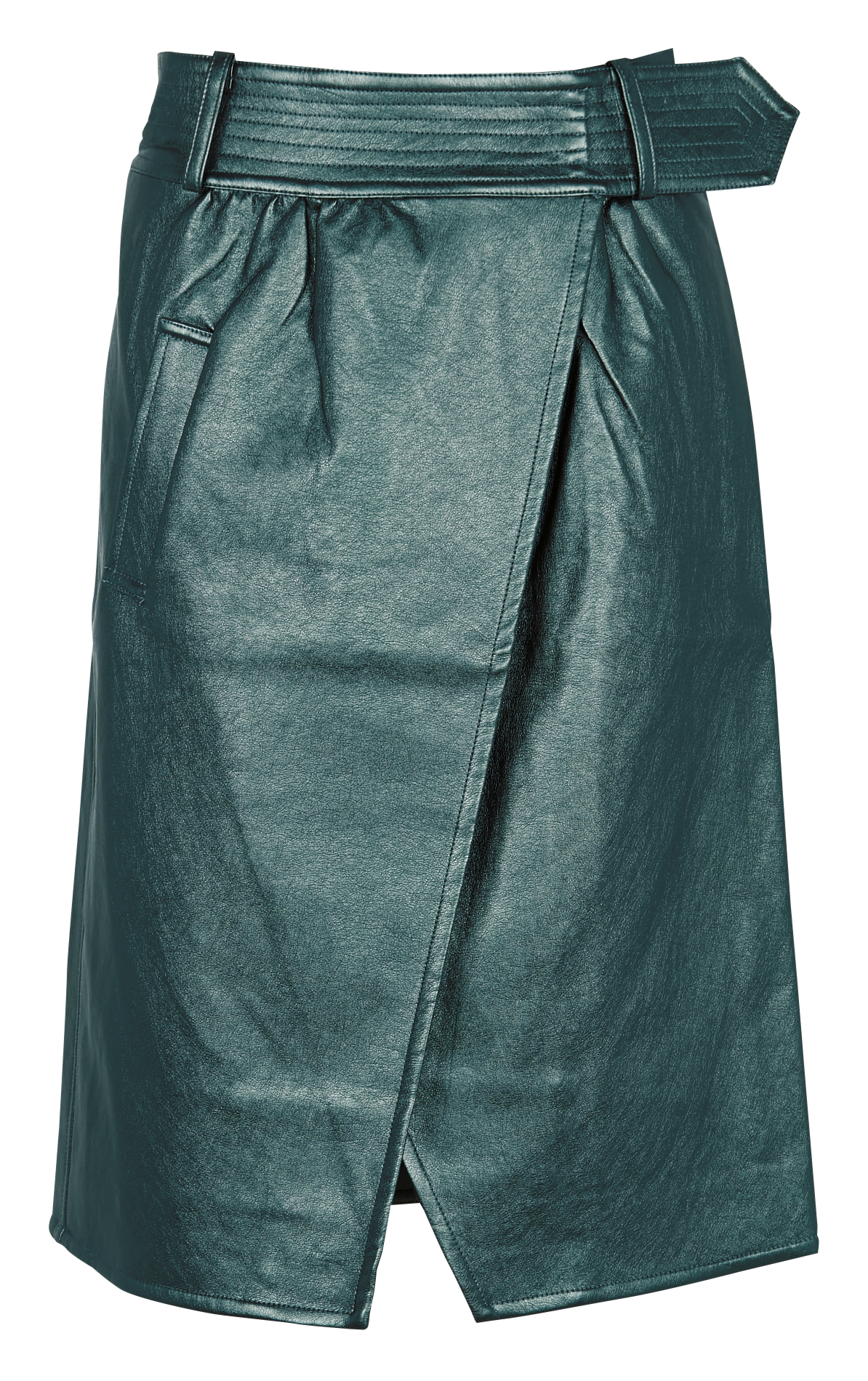 Jupe portefeuille taille haute  THE LABEL EDITION Vert