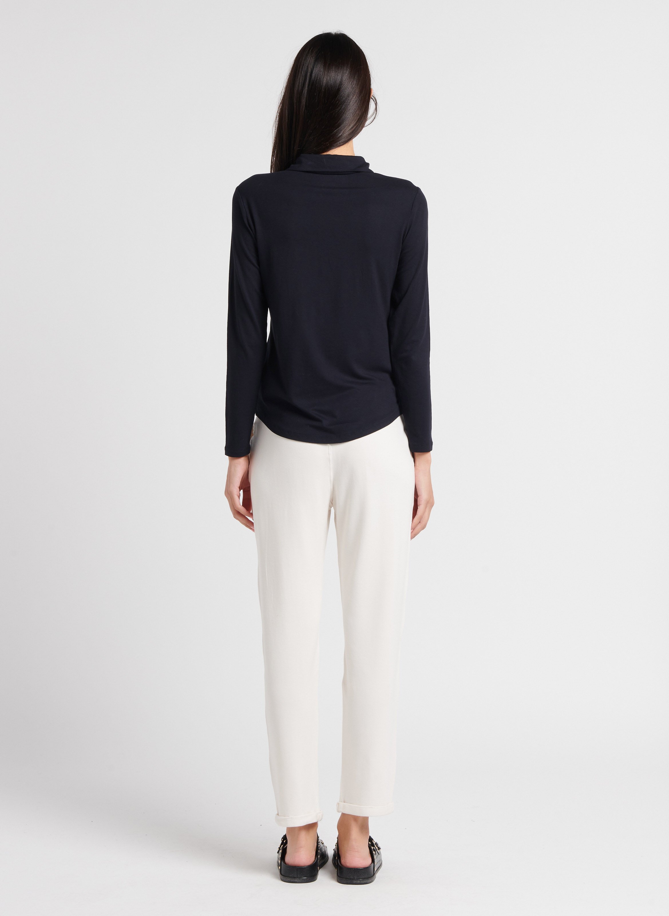 Chemise col classique stretch MAJESTIC FILATURES Bleu