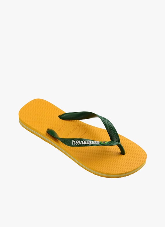 Havaianas brasil logo flip-Flops Yellow Havaianas Men Place