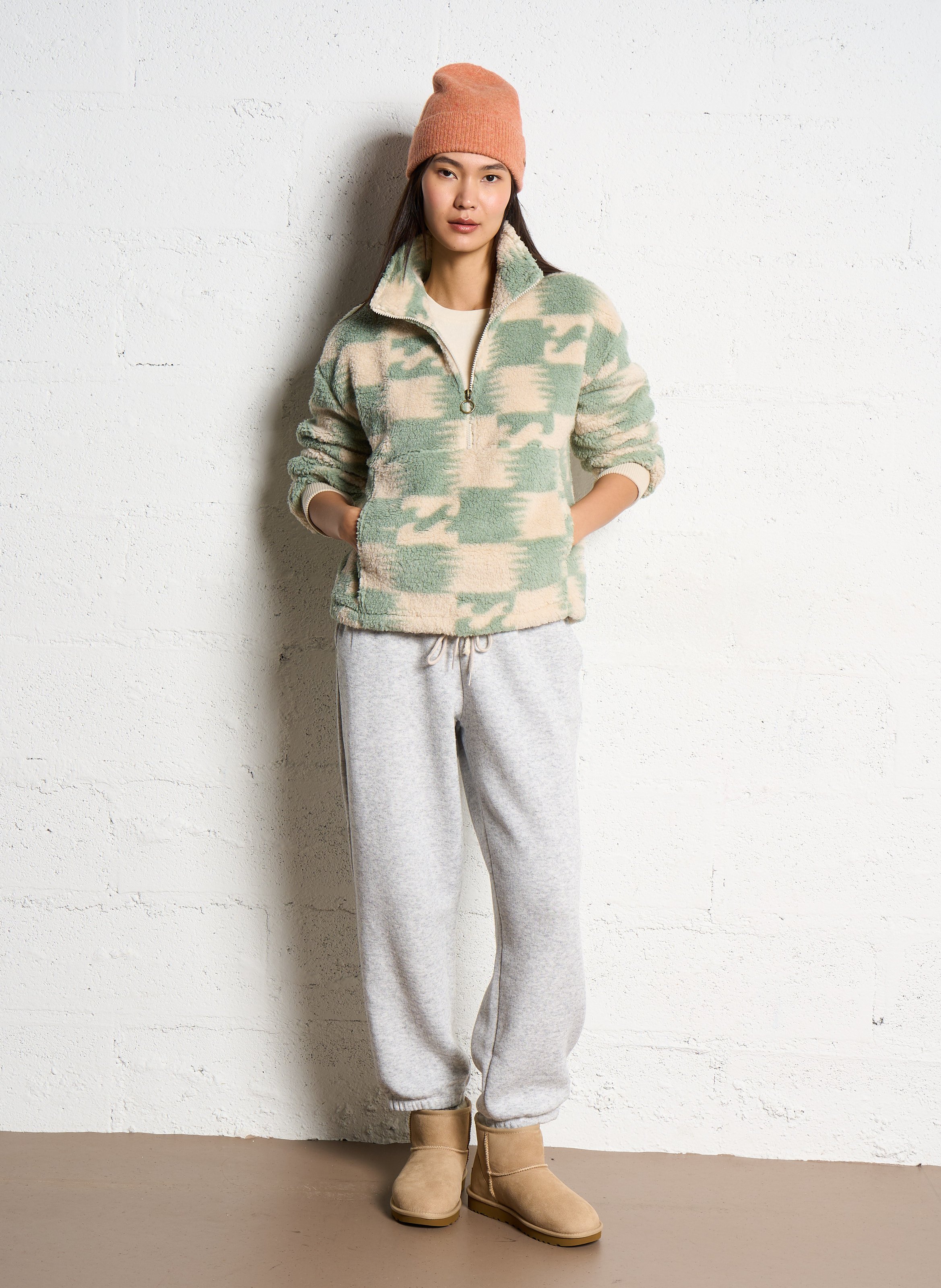 Boots en cuir velours UGG Beige