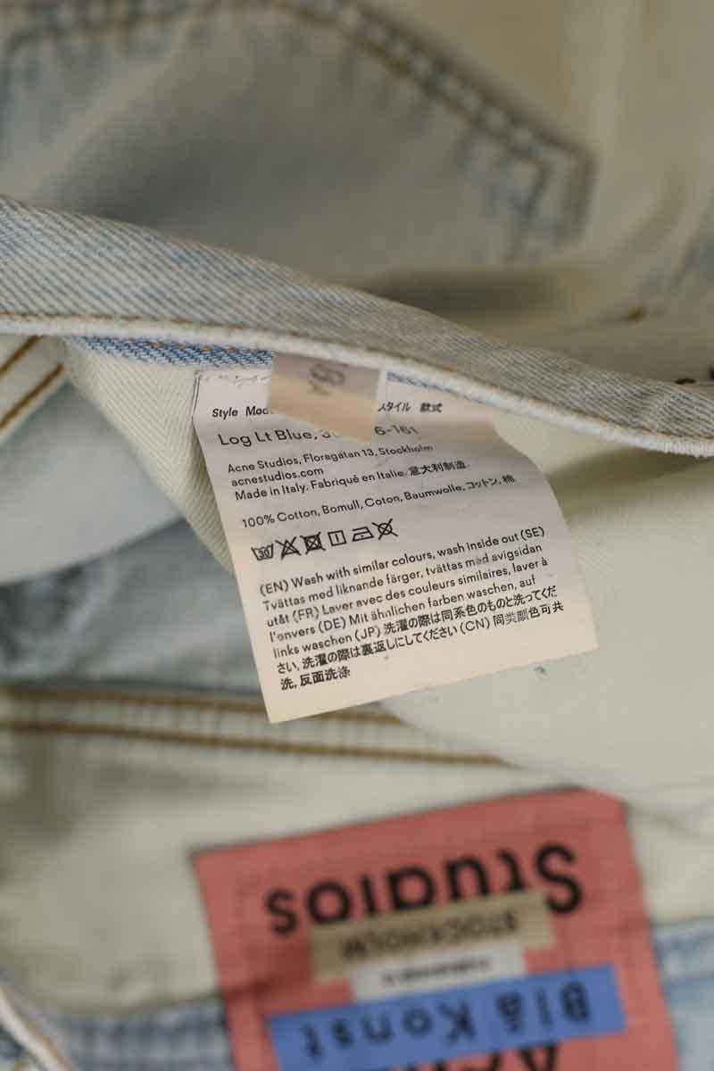 Cotton straight jeans ACNE STUDIOS - Seconde Main Blue