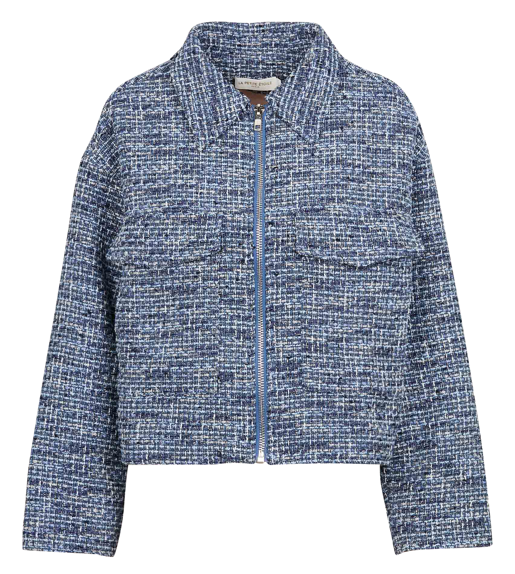 Jas met overhemdkraag van gemengd katoen LA PETITE ETOILE Blauw