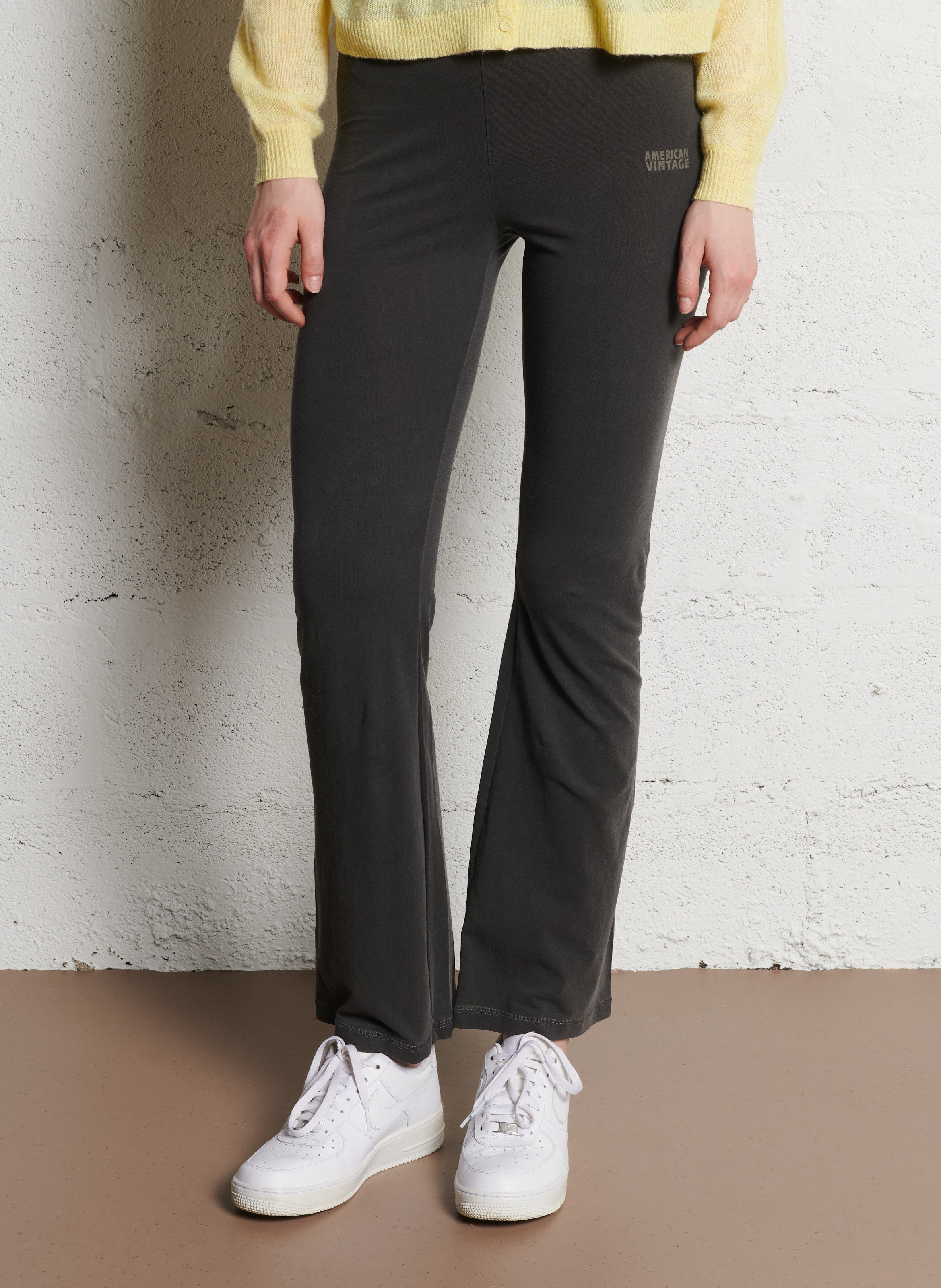 Wijd uitlopende legging van gemengd katoen AMERICAN VINTAGE