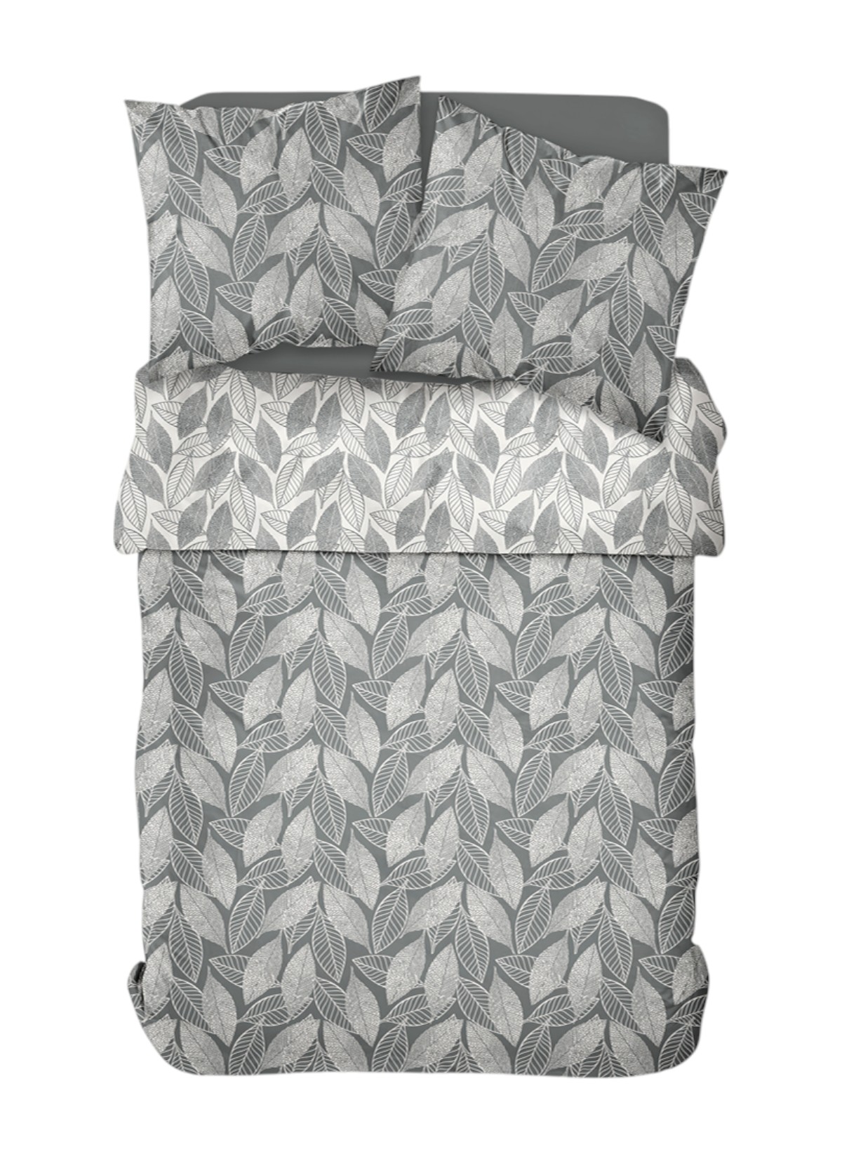 Printed cotton bed set TODAY LINGE DE MAISON Grey