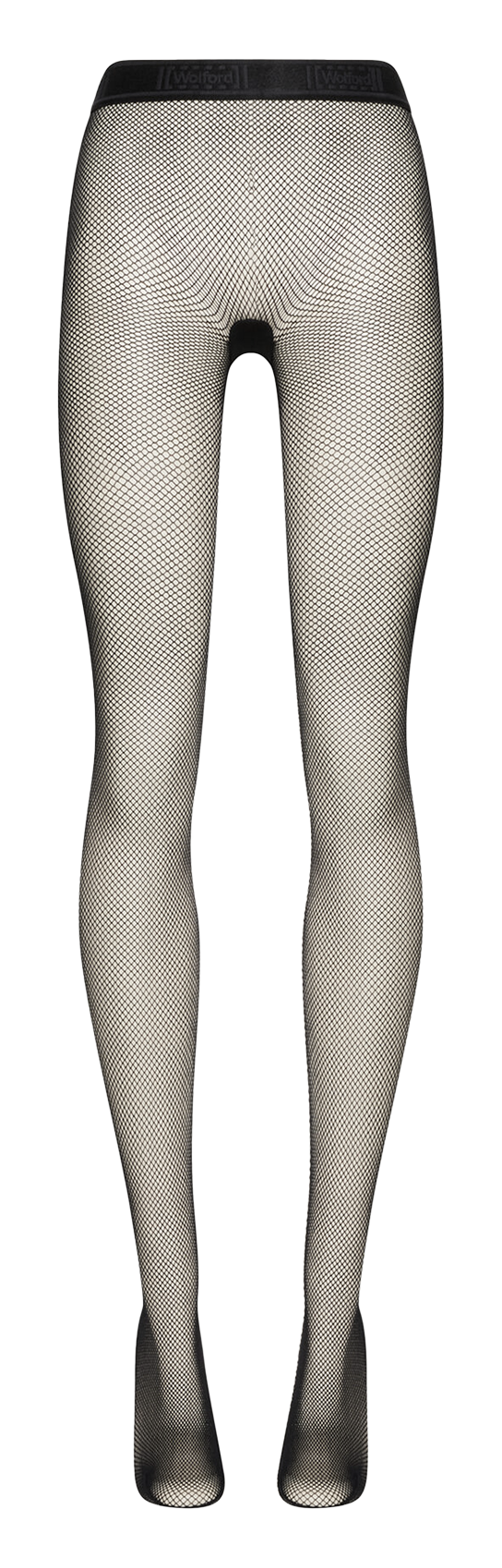 Collants en fil econyl recyclé WOLFORD Noir