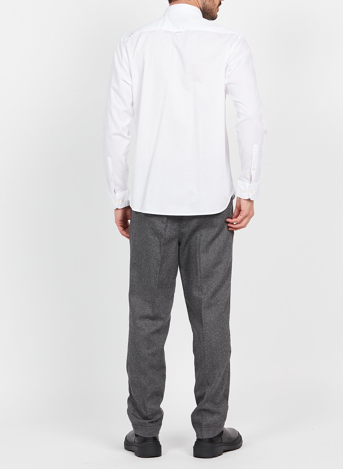 Chemise col américain regular-fit en coton MARC O'POLO Blanc