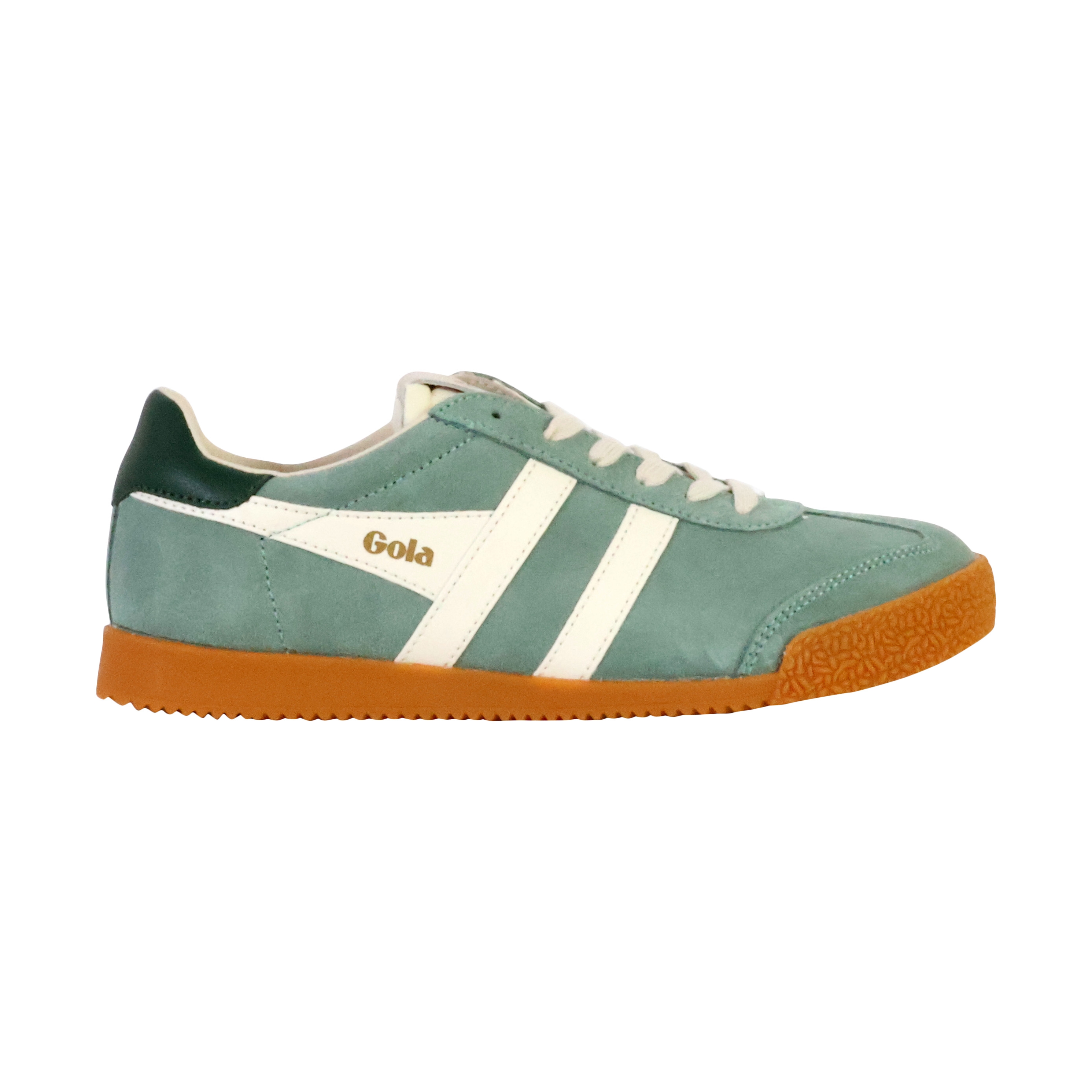 Low leather sneakers Elan  Vert mist blanc cassé vert