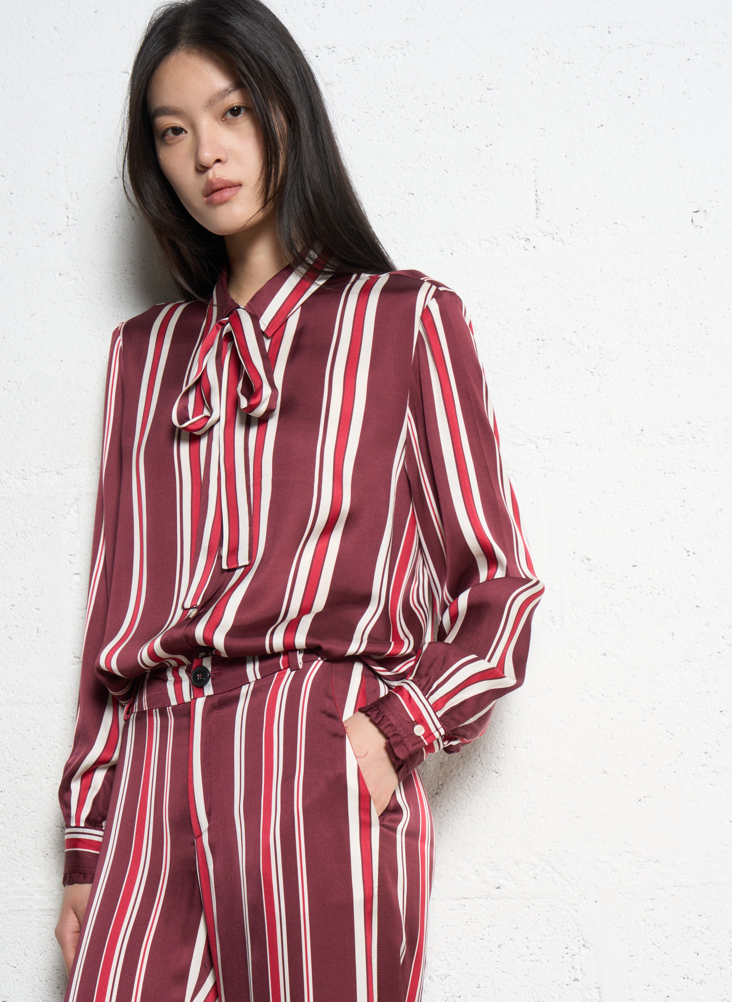 Chemise col classique IKKS Pink