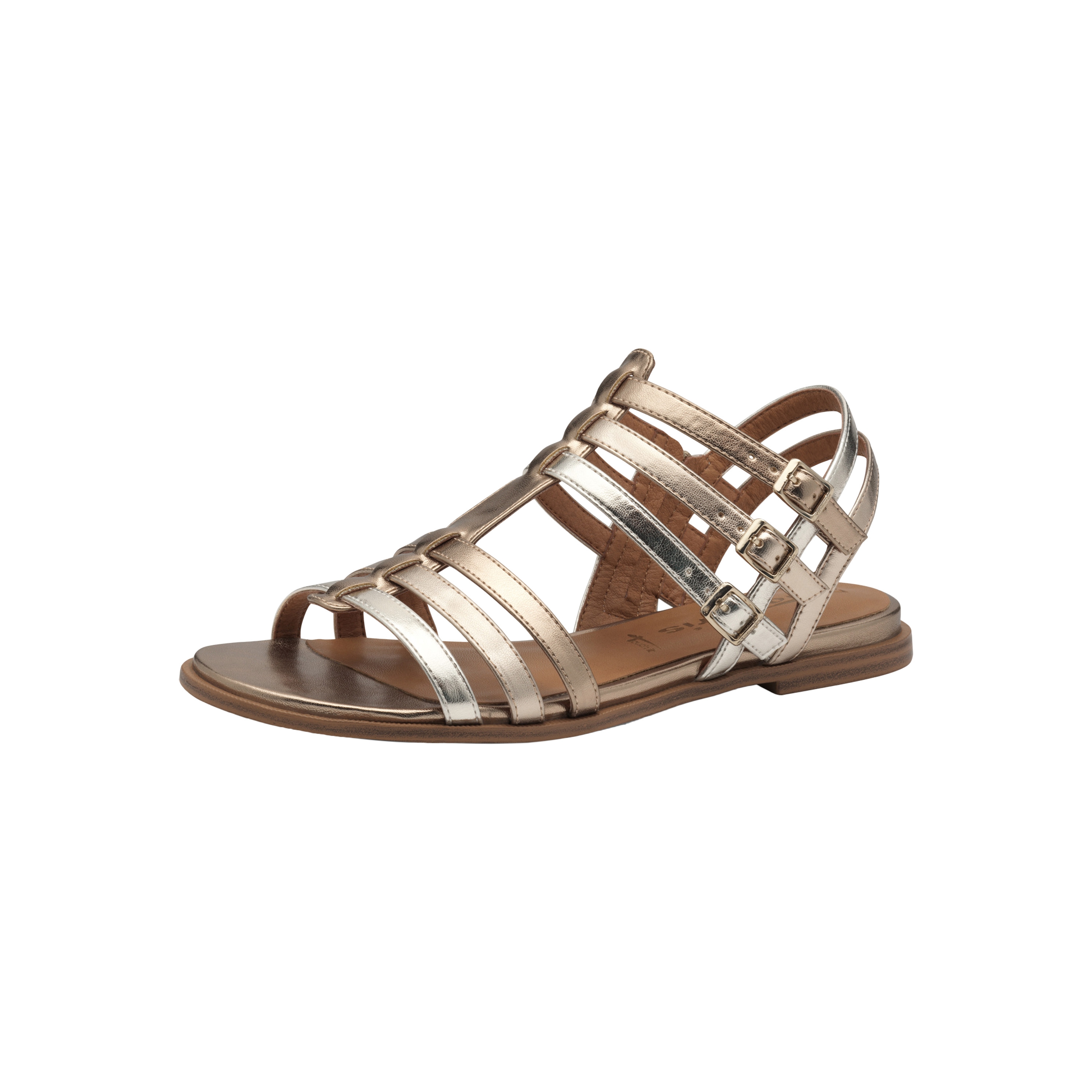 Strappy flat sandals TAMARIS Golden