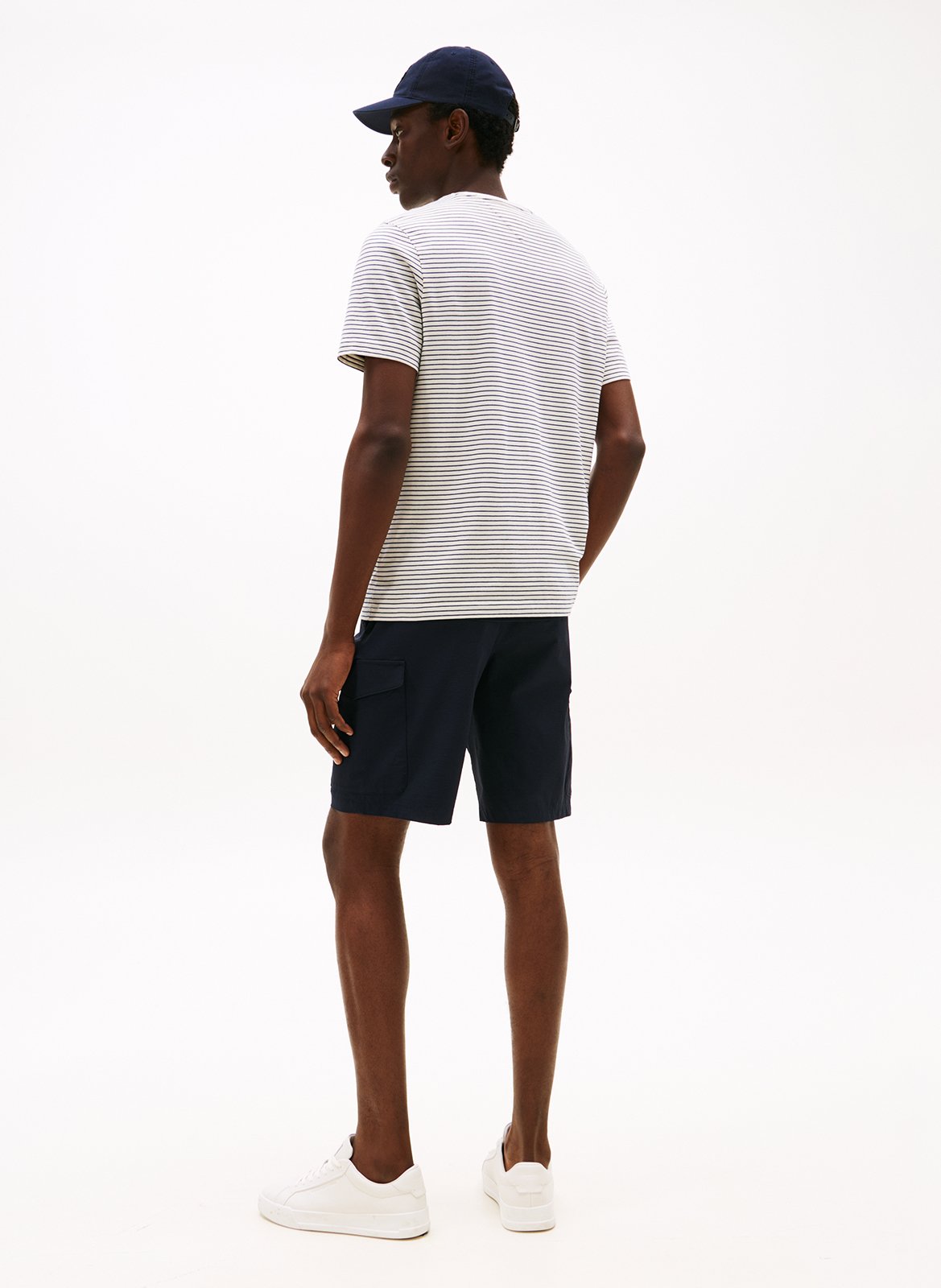 Tee-shirt à col rond en coton TOMMY HILFIGER Blanc