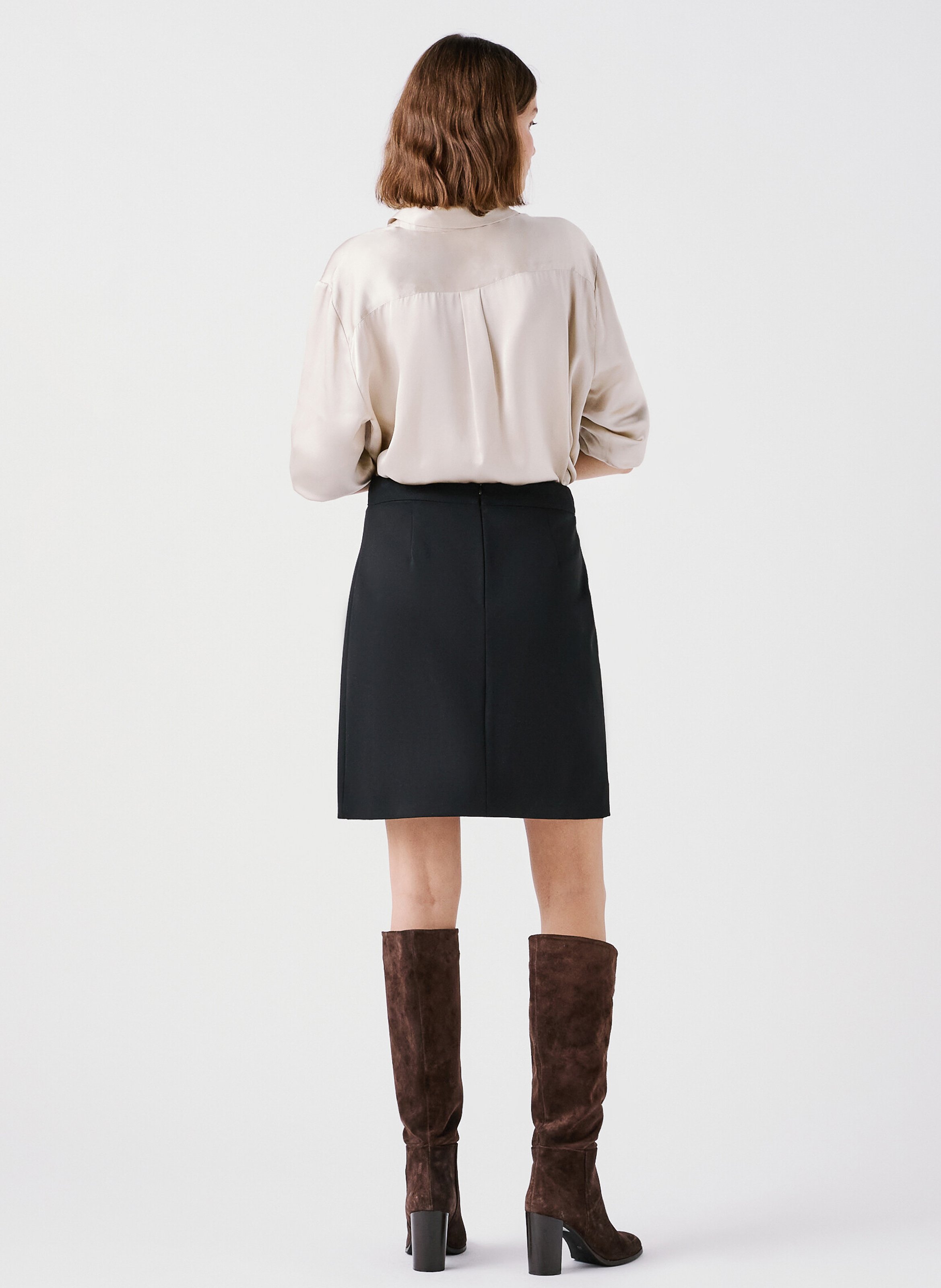 Midi skirt CAROLL Black