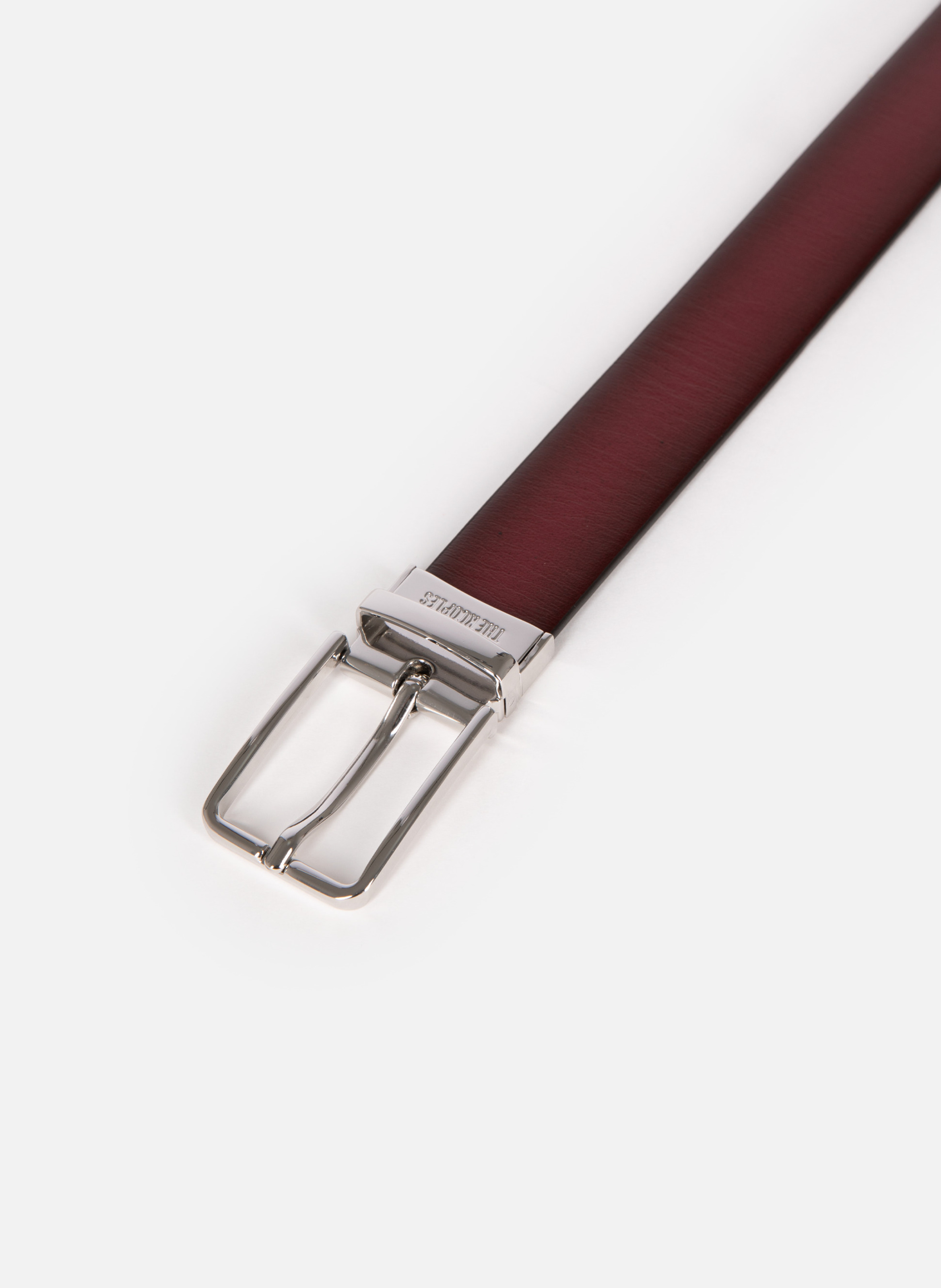 Bicolor reversible leather belt THE KOOPLES Black