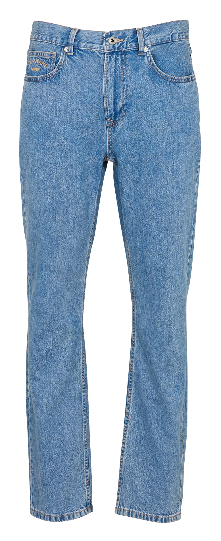 - Straight-leg jeans
- 5 pockets
- Straight cut
- Faded effect PEPE JEANS Blue