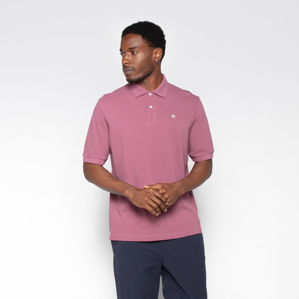 Piqué polo shirt SERGE BLANCO Purple