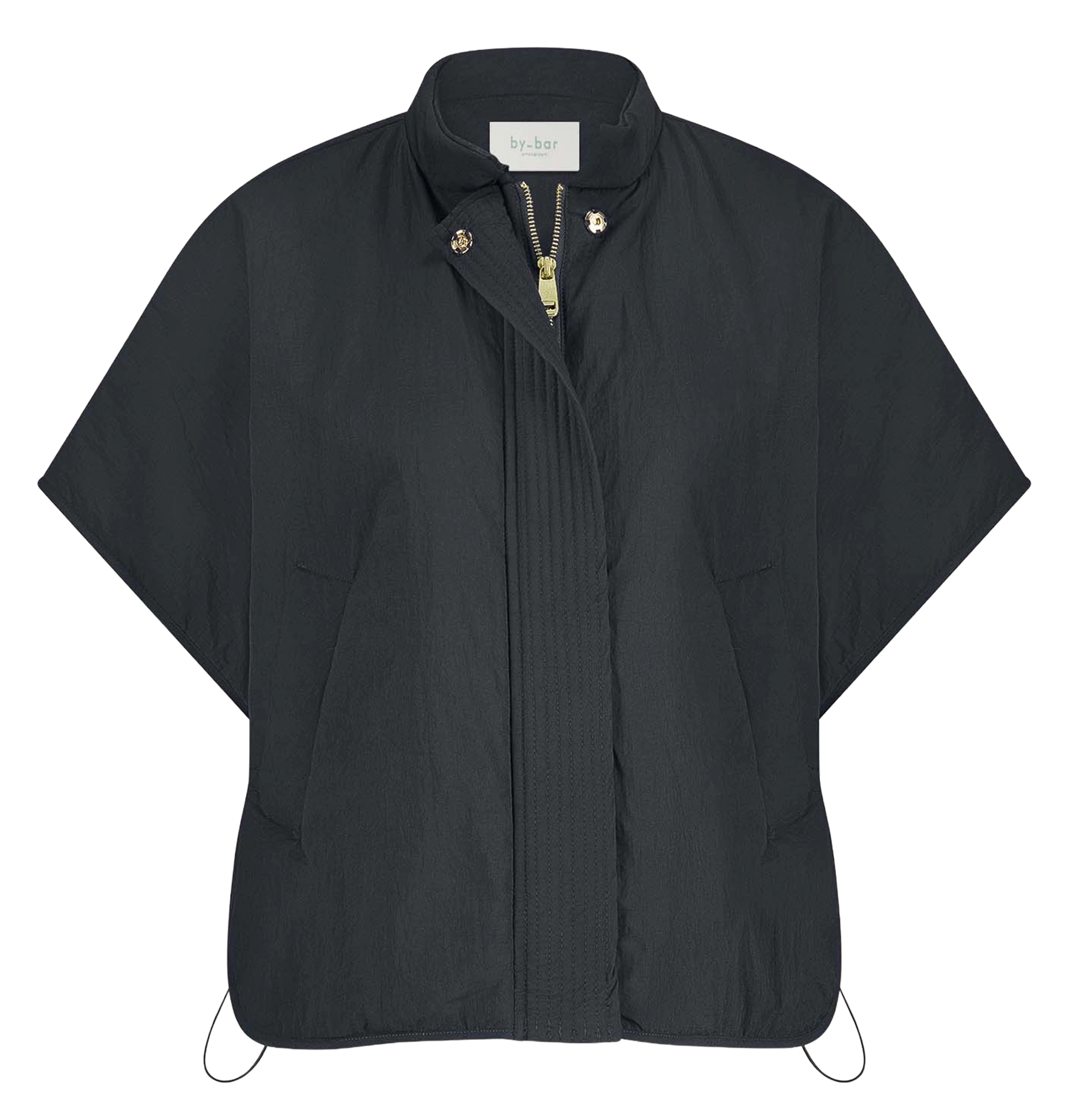 Oversized high collar jacket BY BAR Blue