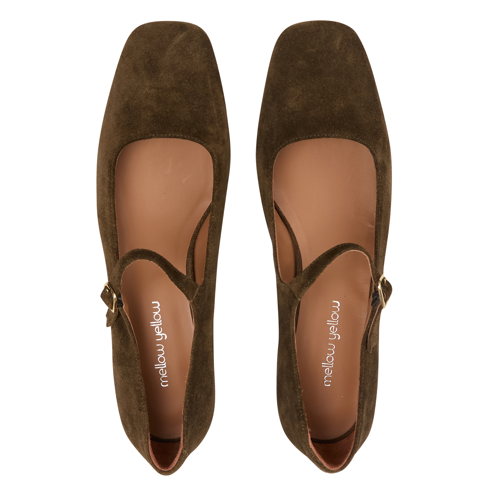 Ballerines en cuir MELLOW YELLOW Kaki