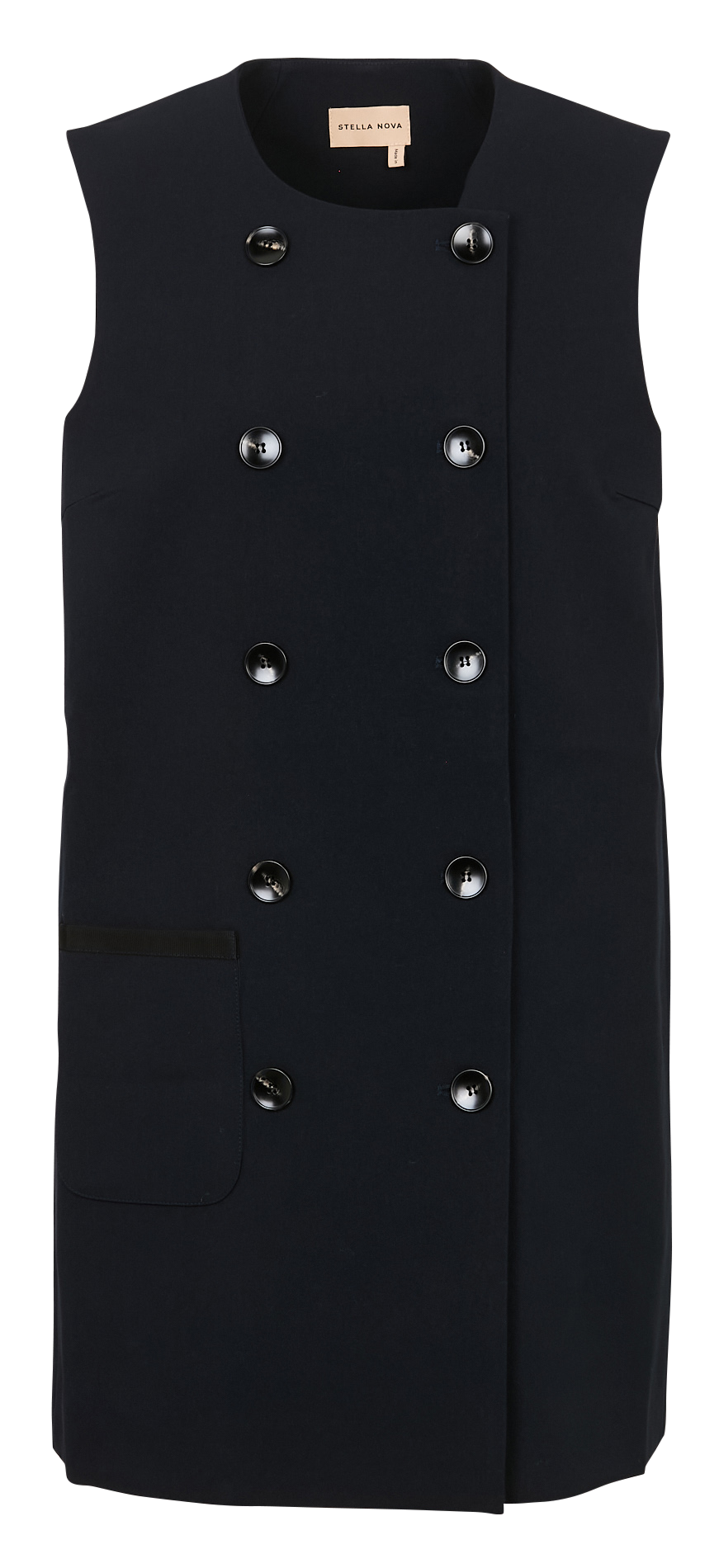 Robe courte droite col rond STELLA NOVA Bleu