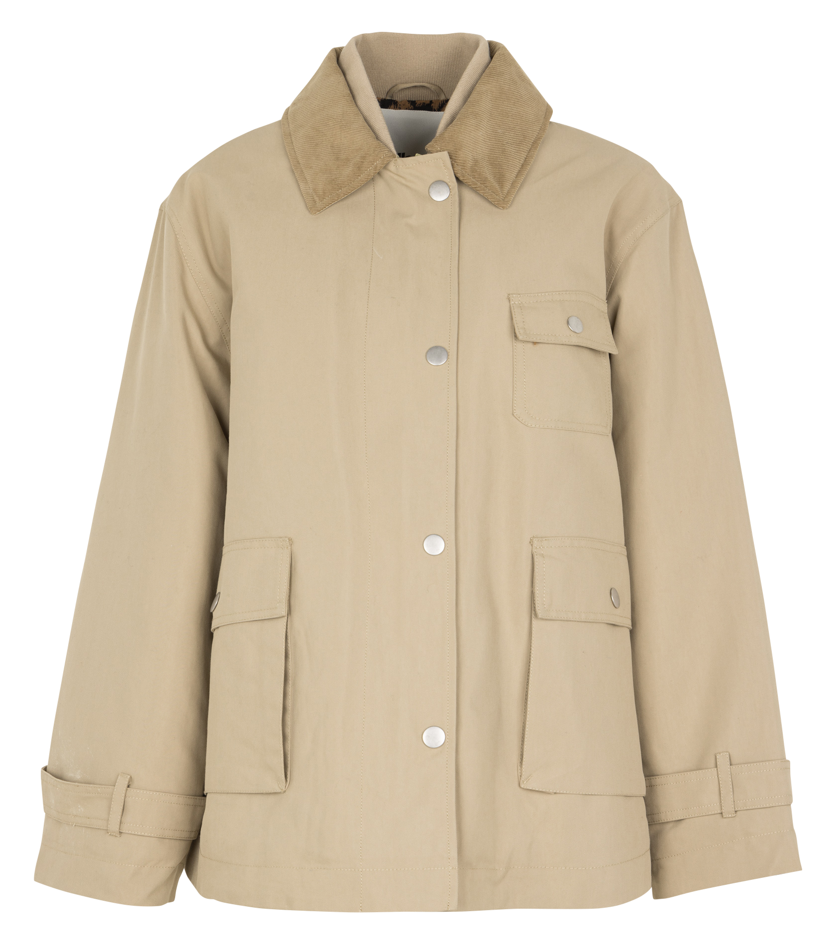 Klassieke colbertjas van corduroy. BELLEROSE Beige
