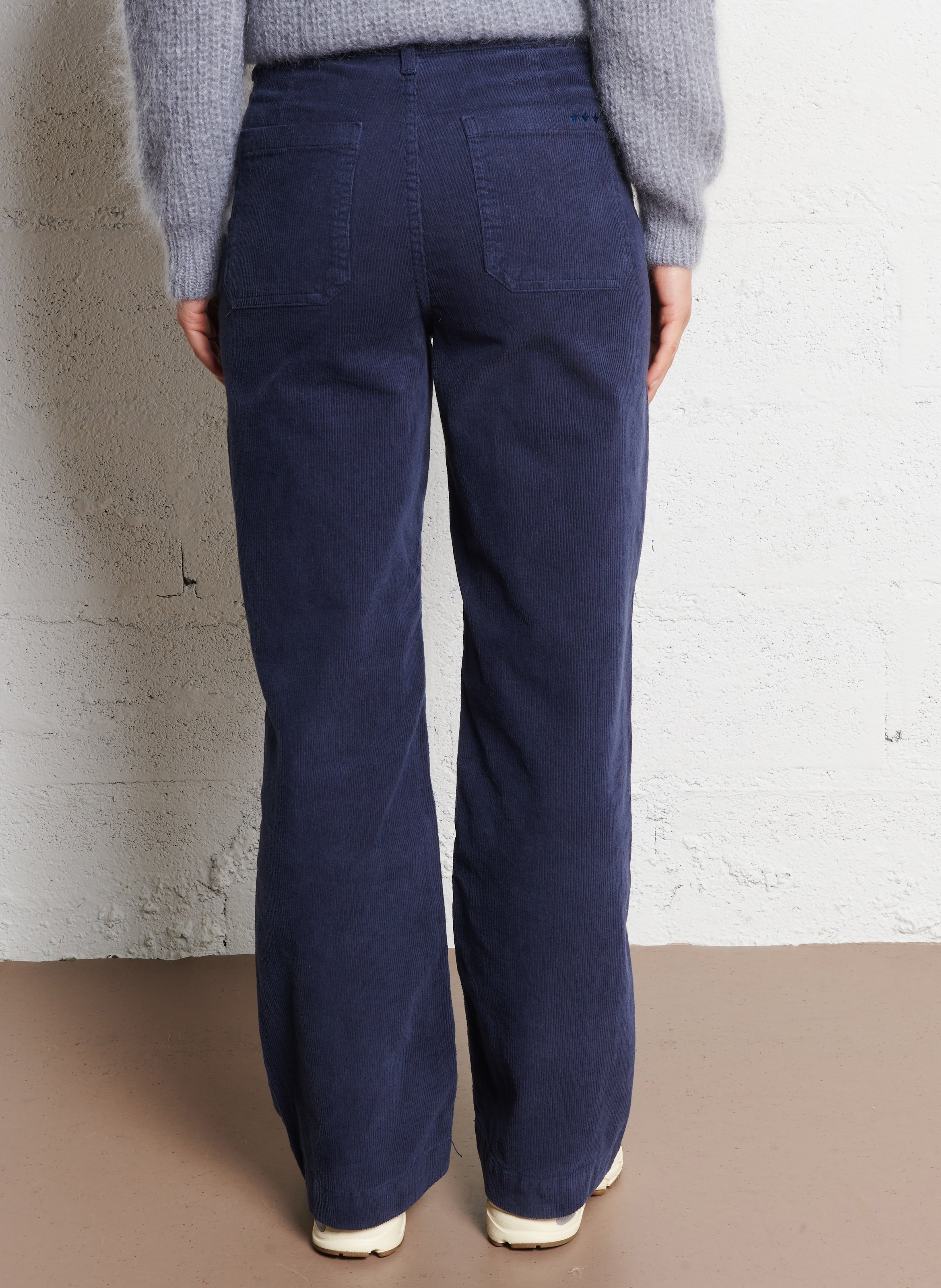Cotton-blend chinos SUD EXPRESS Blue