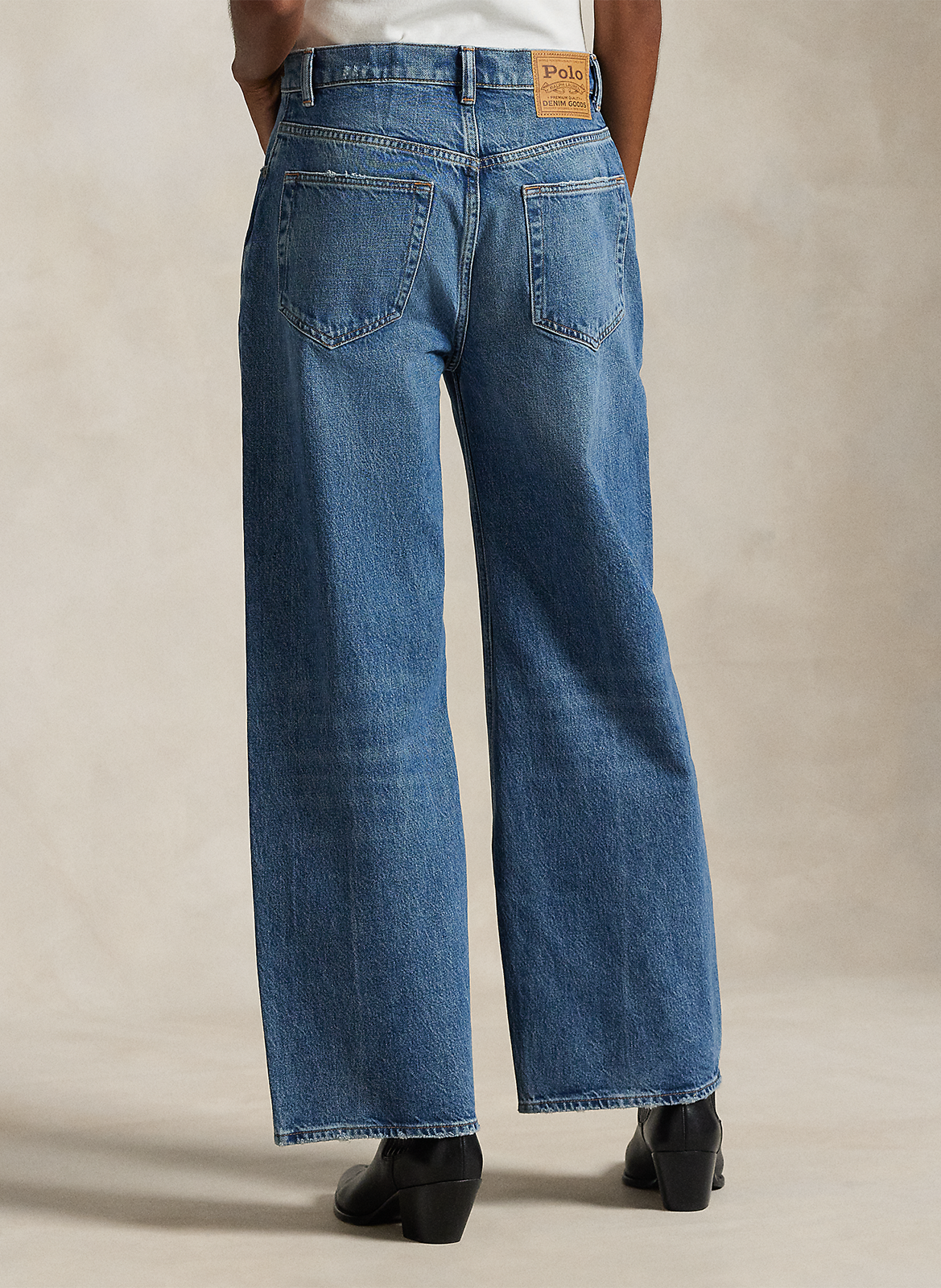 Jean large en coton POLO RALPH LAUREN Bleu