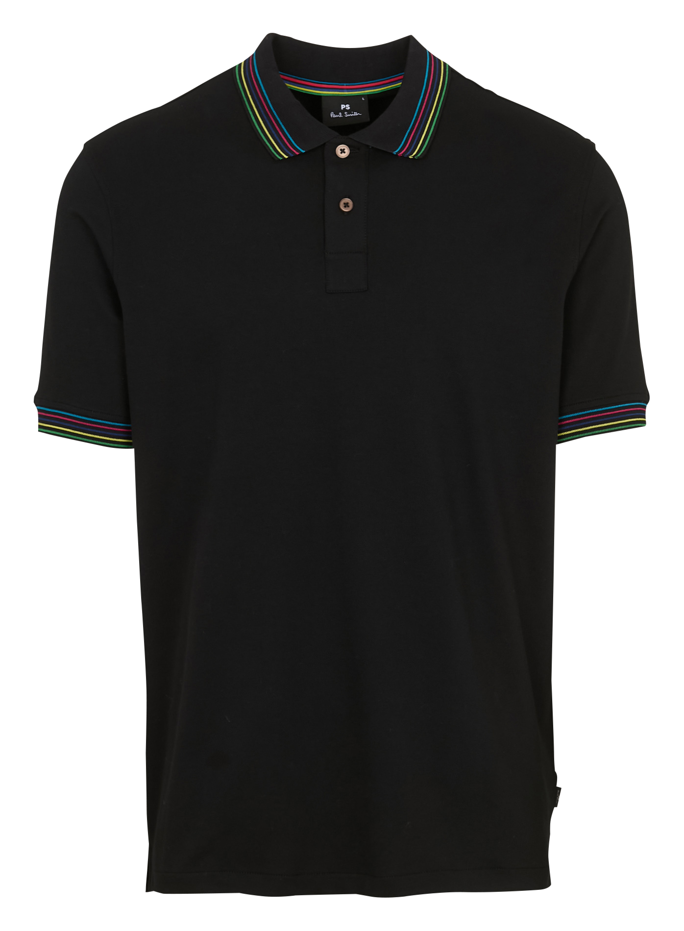 Straight organic cotton polo shirt PAUL SMITH Black
