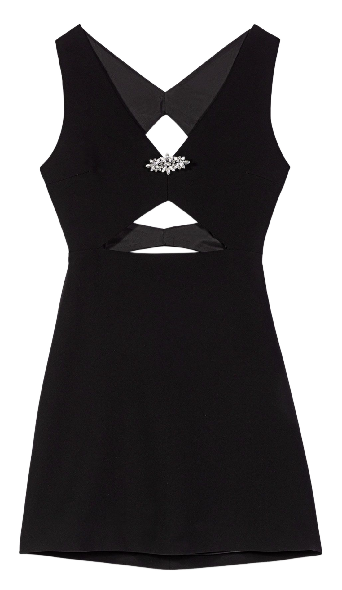 Korte jurk met V-hals MAJE Black