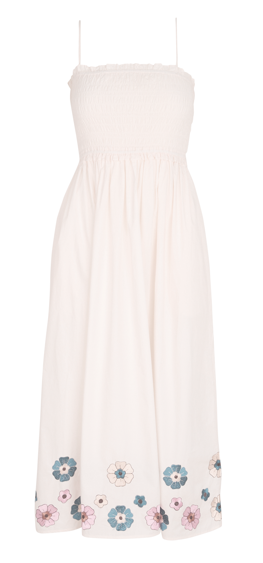 Robe longues bustier en coton ANTIK BATIK Blanc