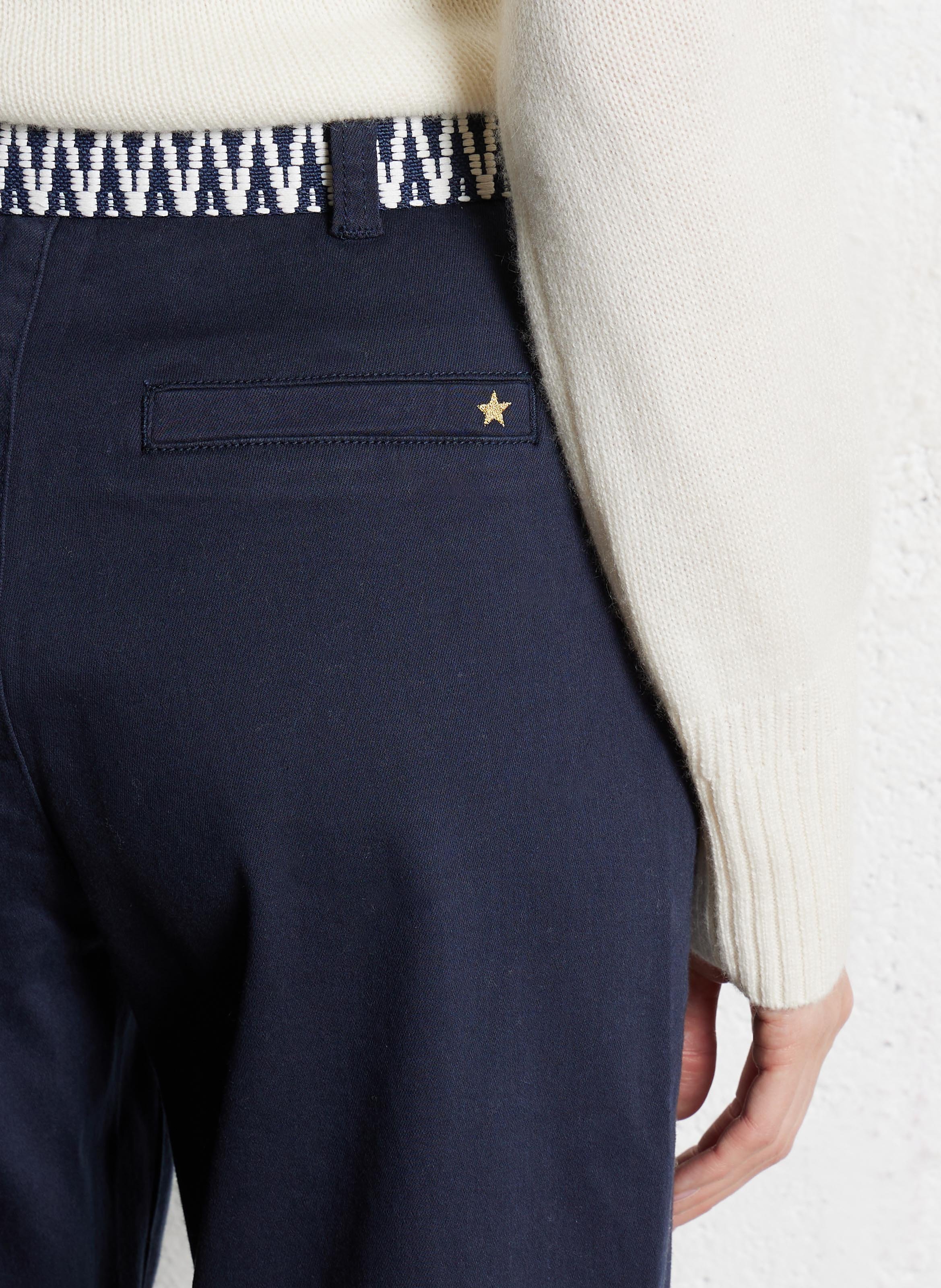 Jean droit en coton  LA PETITE ETOILE Bleu