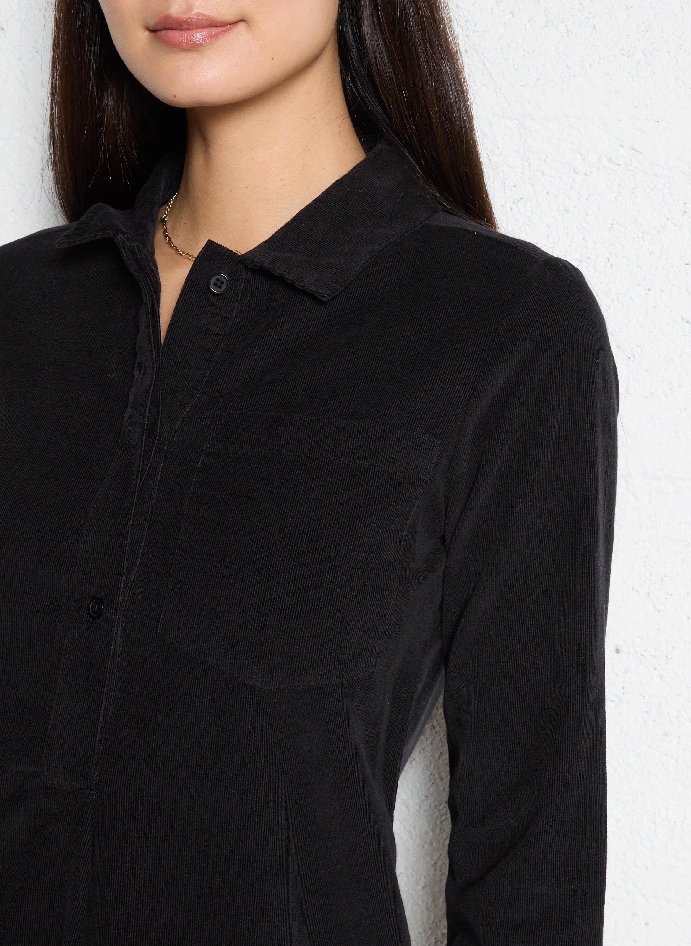 - Narrow tie straps- Racer back- Loose fit- Gathers- 100% cotton- Lined- Back length: 94 cm. NICE THINGS Black