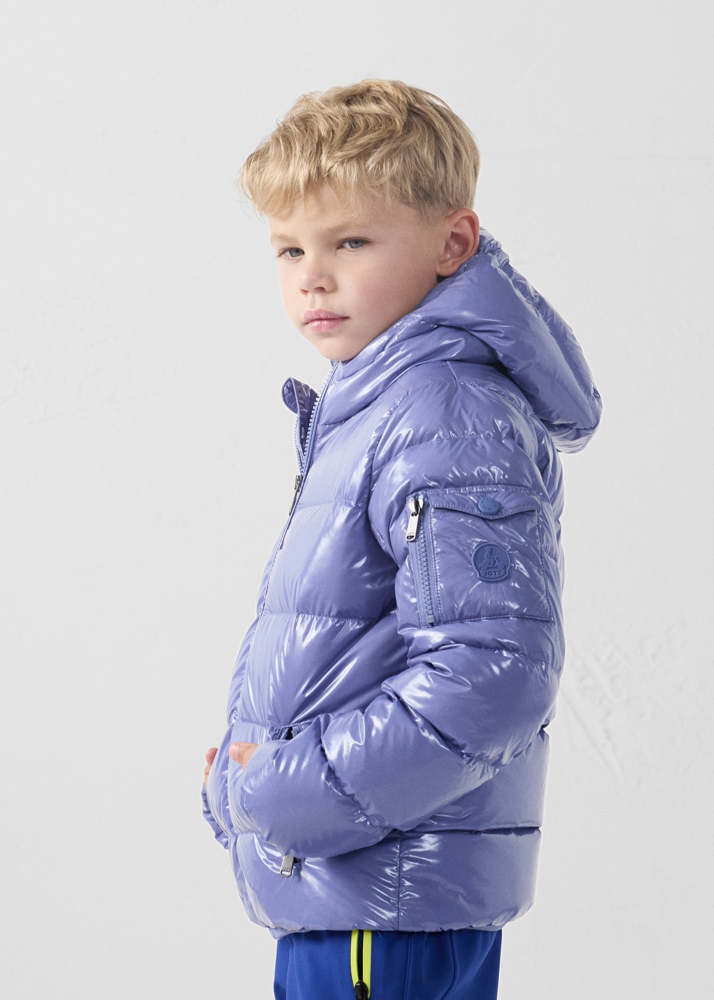 Doudoune enfant grand froid laquée kazan JOTT Rose