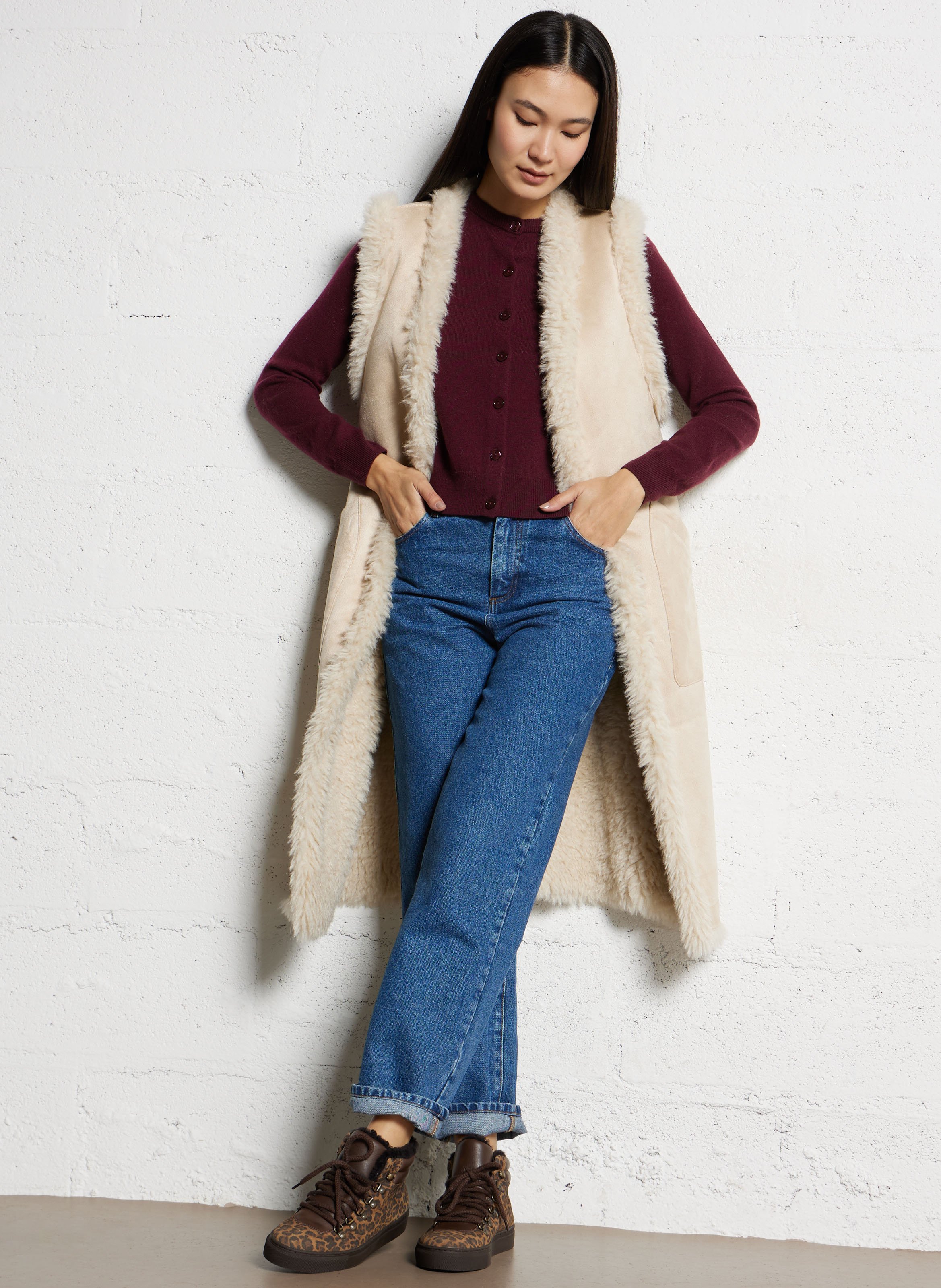 Hoge sneakers van leermix MAISON TOUFET Veelkleurig