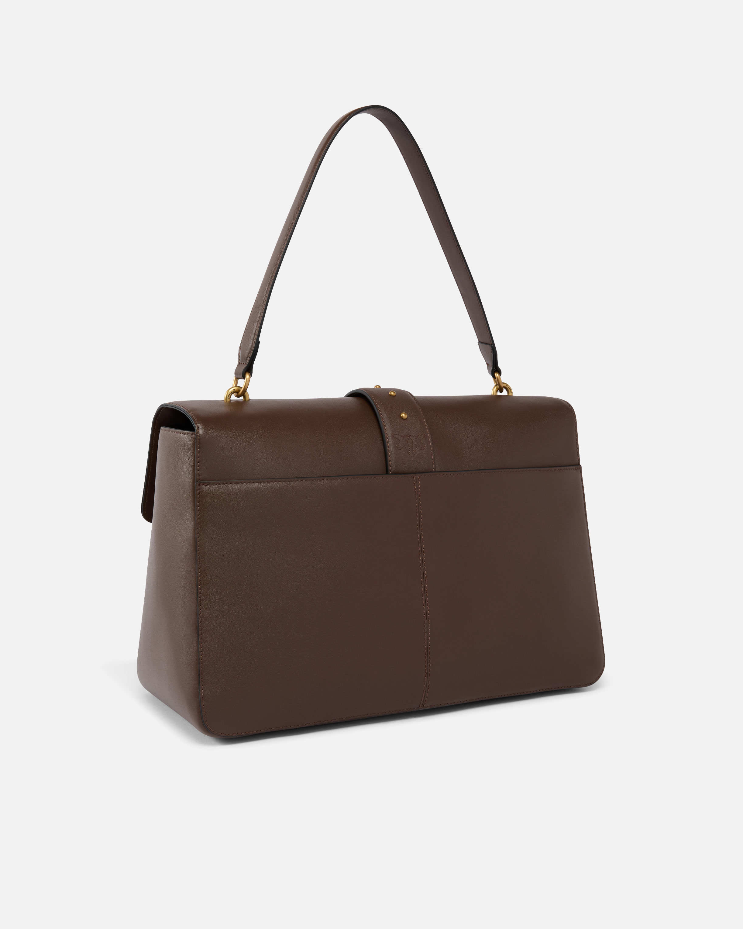 Maxi shoulder bag love bag slouchy in leather PINKO Multicolored