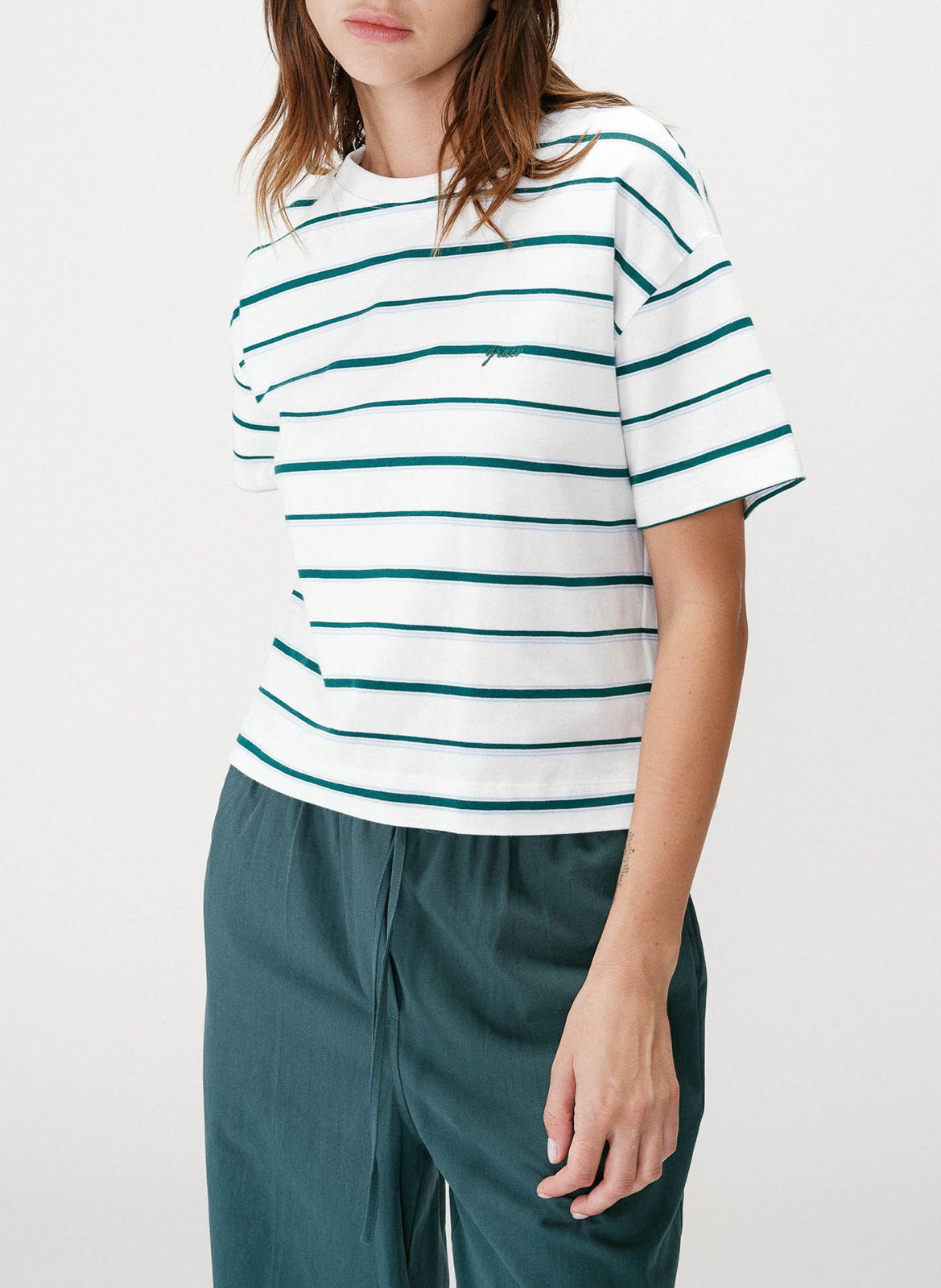 Baumwoll-Pullover mit Rundhalsausschnitt GRACE ET MILA