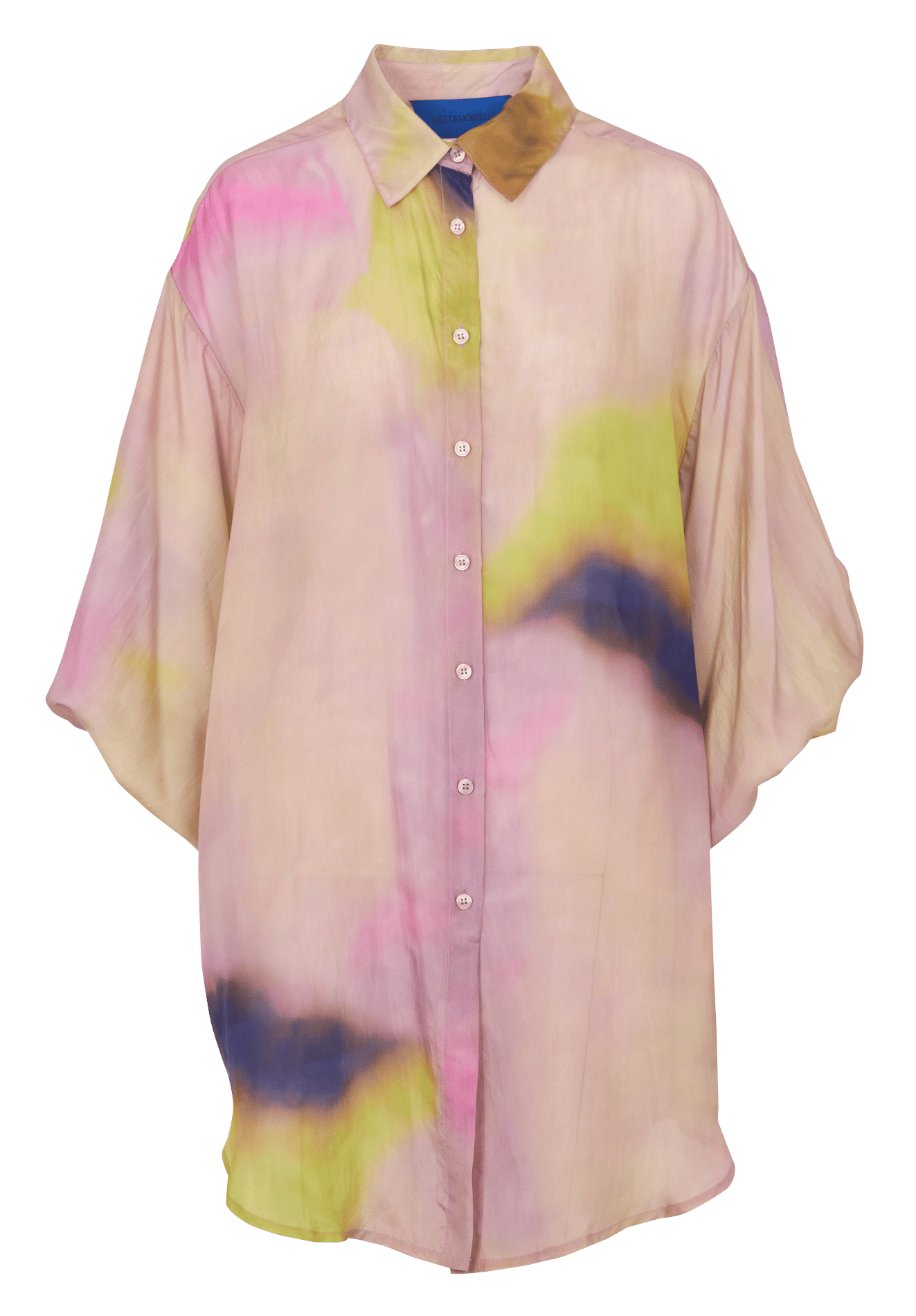 Oversized zijden blouse met print MES DEMOISELLES Veelkleurig