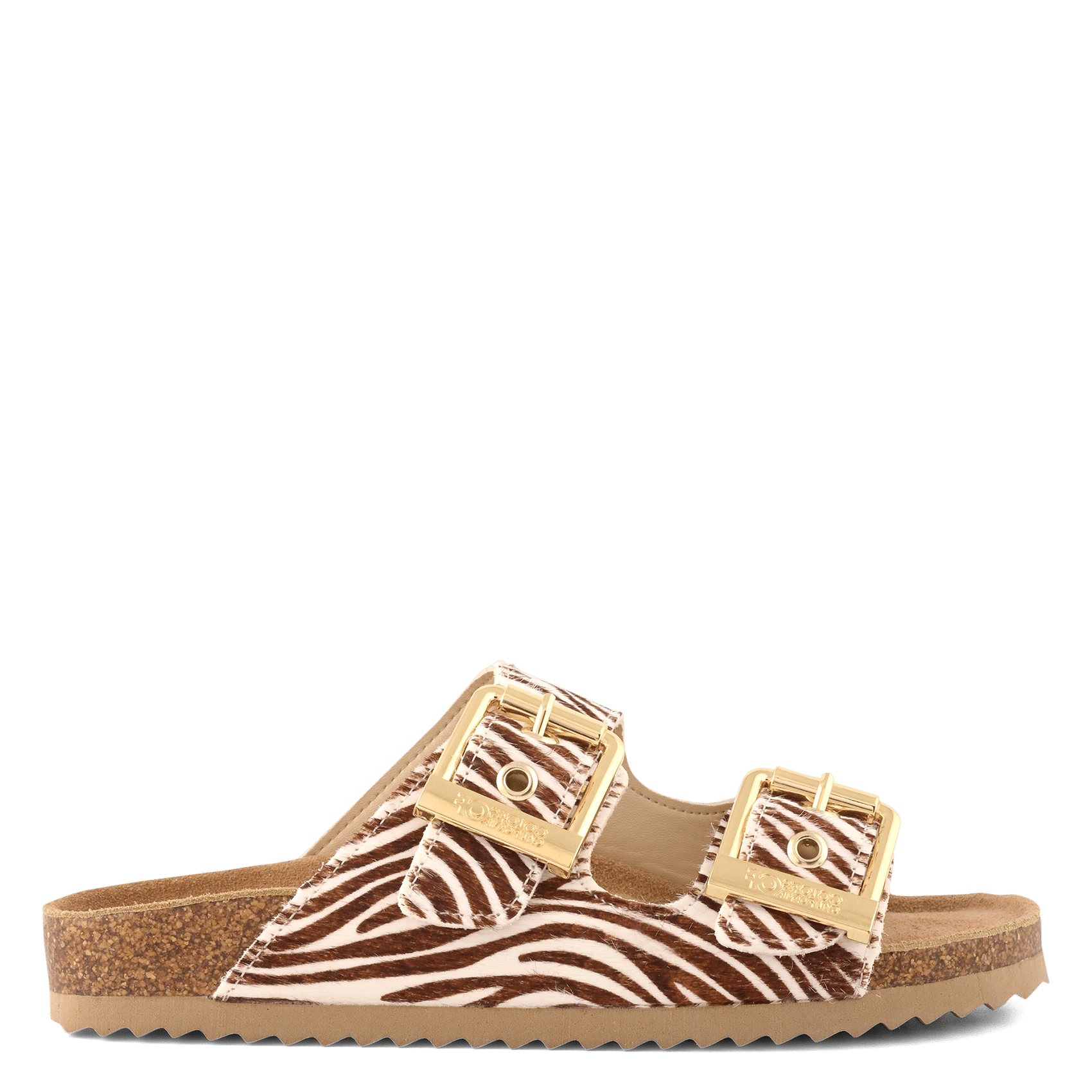 Sandales plates en cuir COLORS OF CALIFORNIA Multicolore