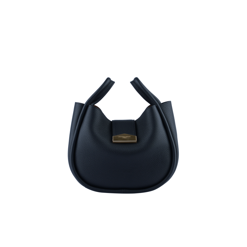 Leather clutch bag POURCHET