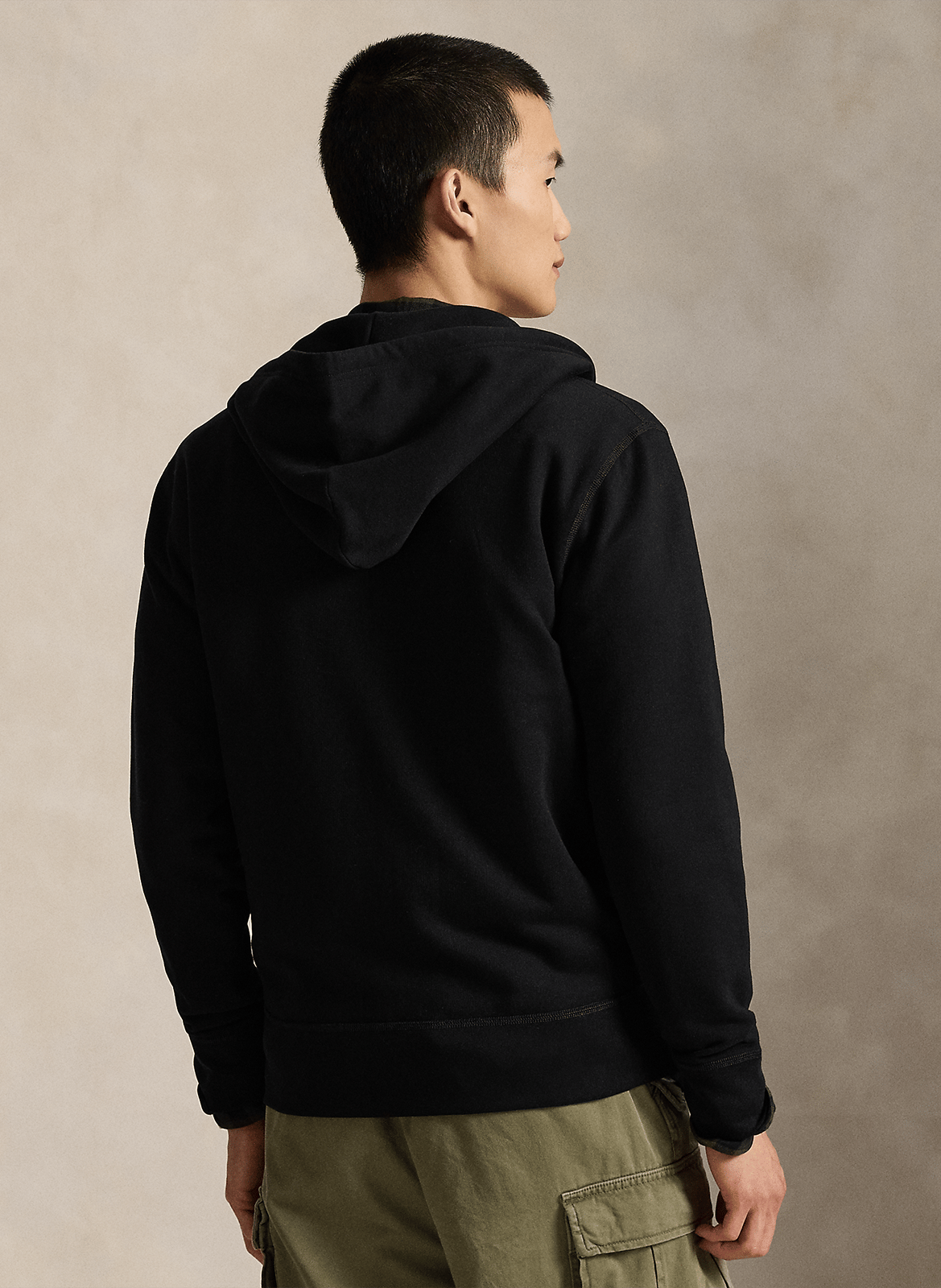 Sweat à capuche en coton mélangé POLO RALPH LAUREN Noir