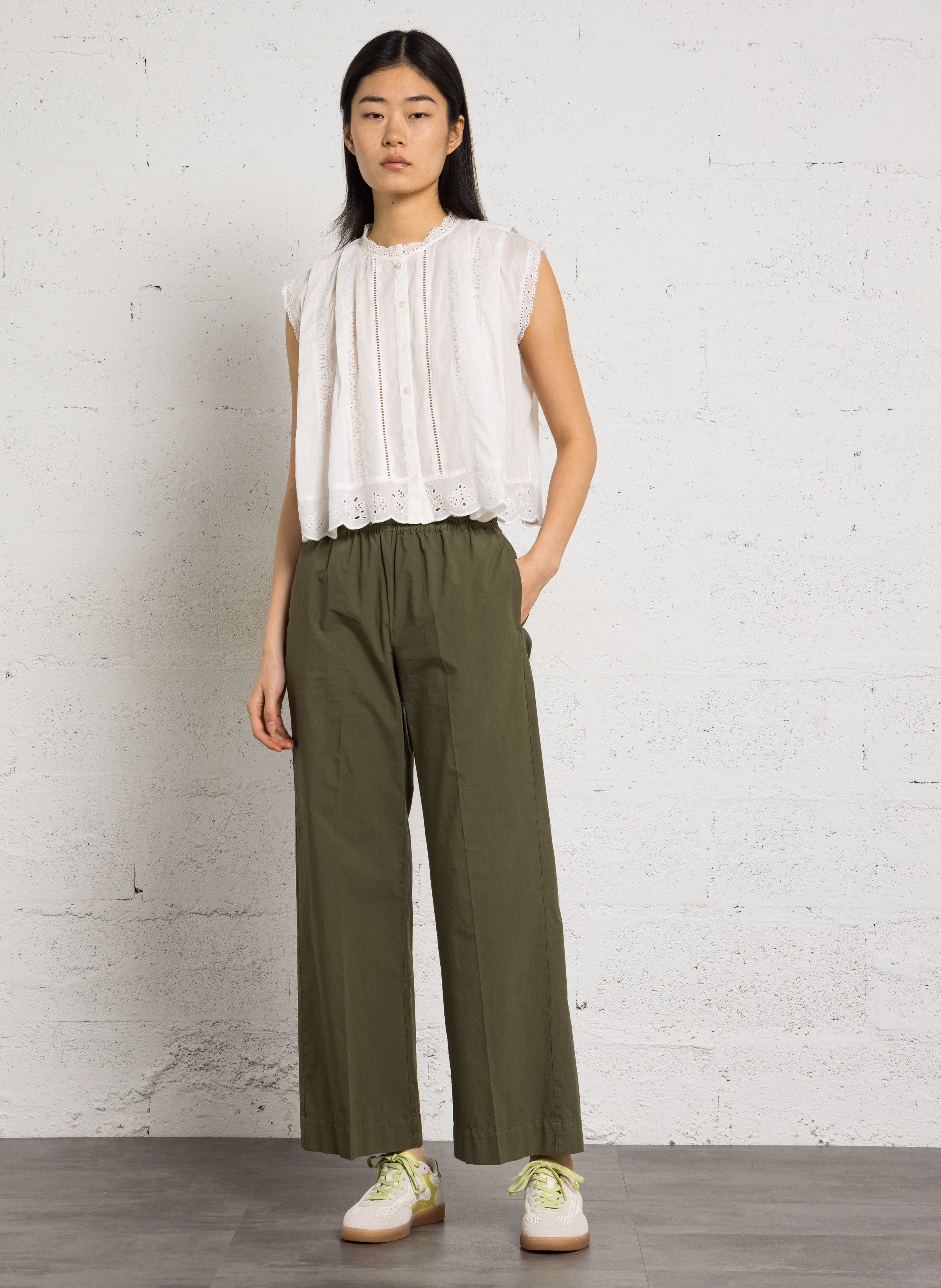 Oversized T-shirt met ronde hals en geborduurd katoen HARTFORD Veelkleurig