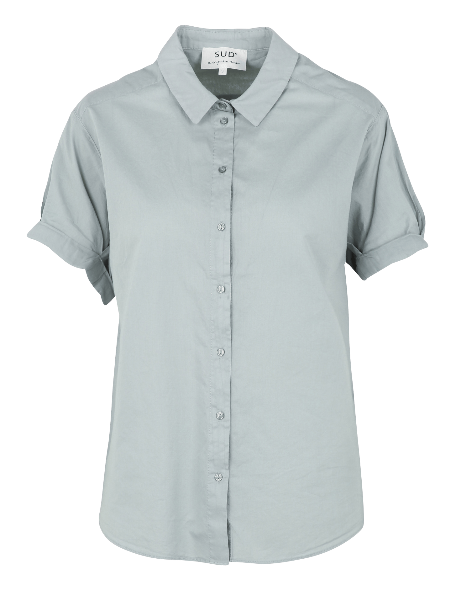 Chemise col classique manches contrastantes en coton SUD EXPRESS