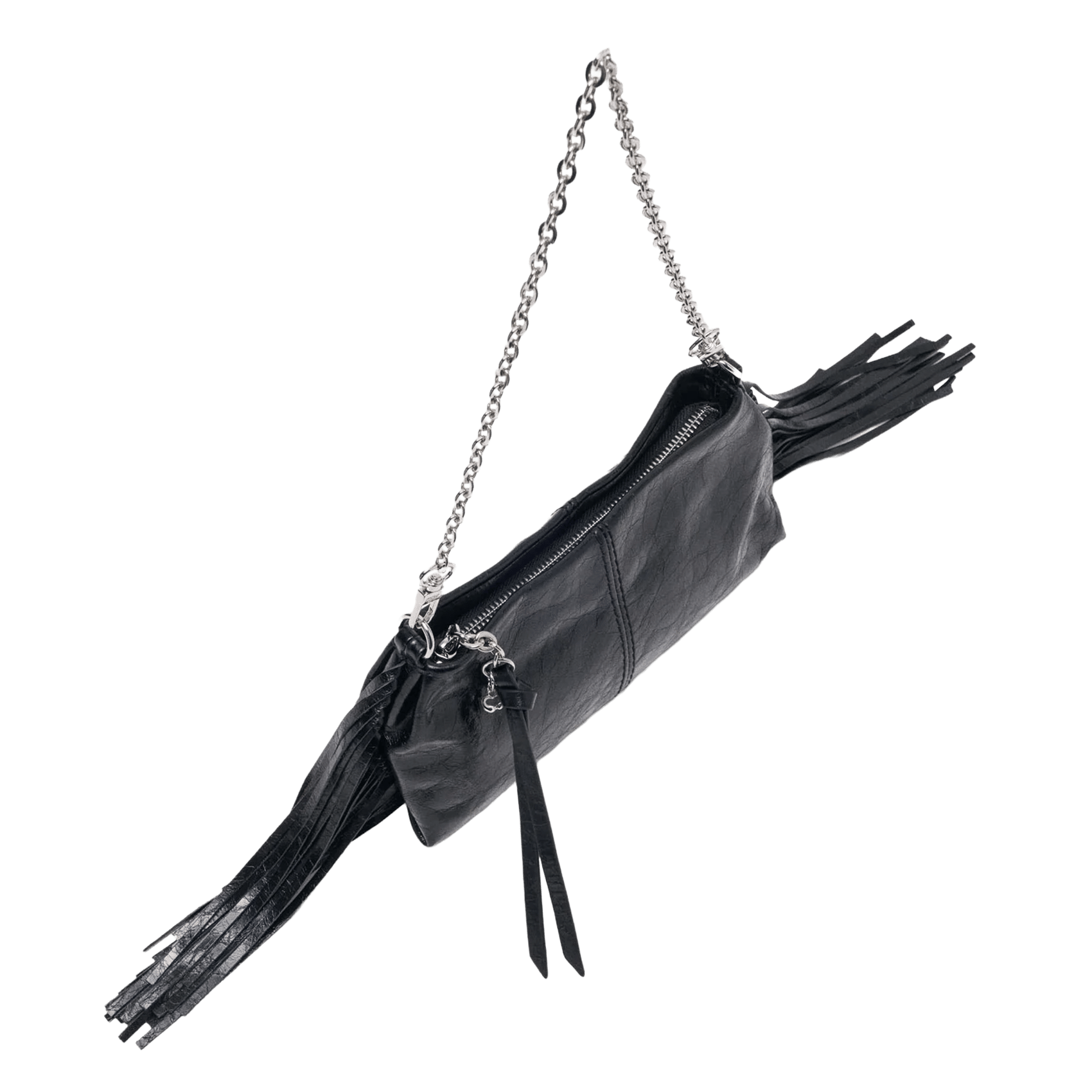 Pochette en cuir MAJE Noir