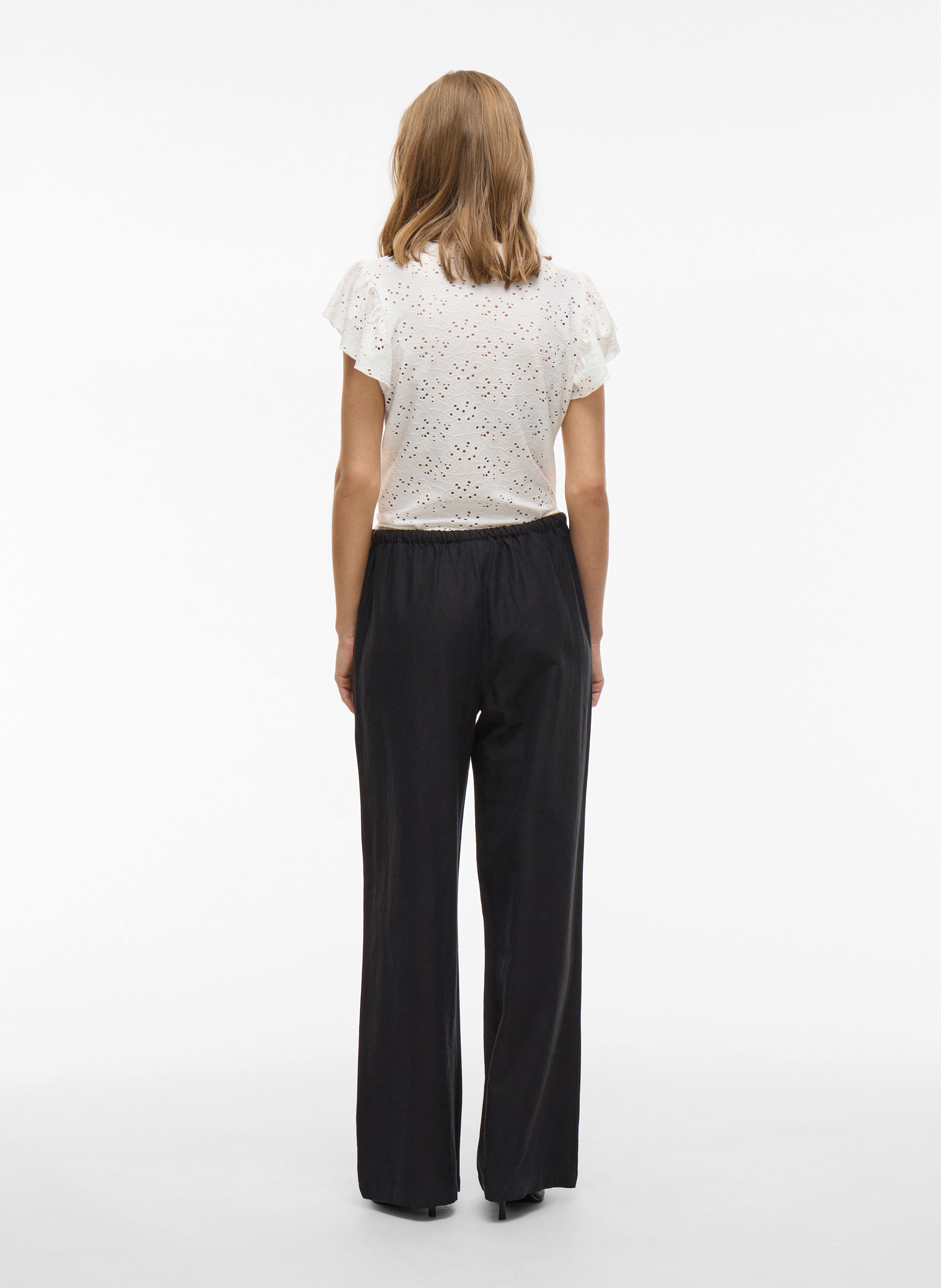 Pantalon droit VILA Noir