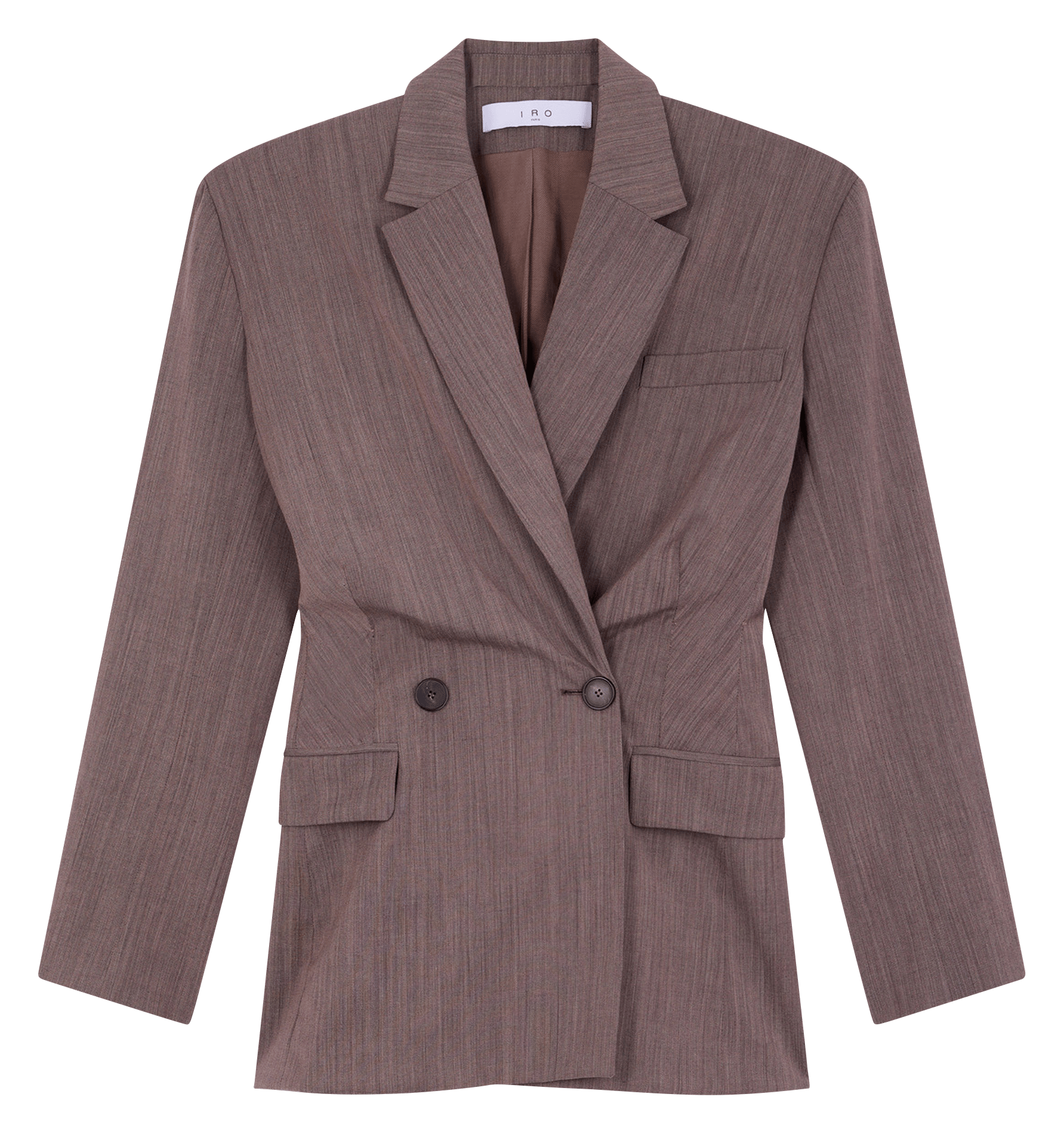 Getailleerde blazer van wolmix IRO Bruin